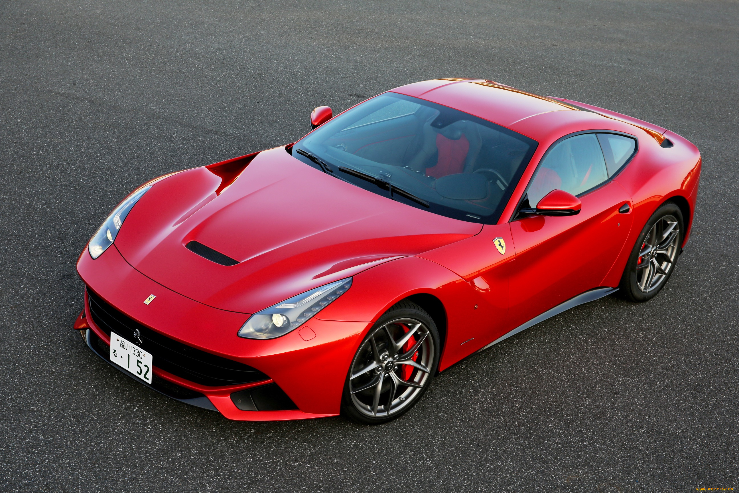 автомобили, ferrari, f12, berlinetta, jp-spec, 2013г, красный