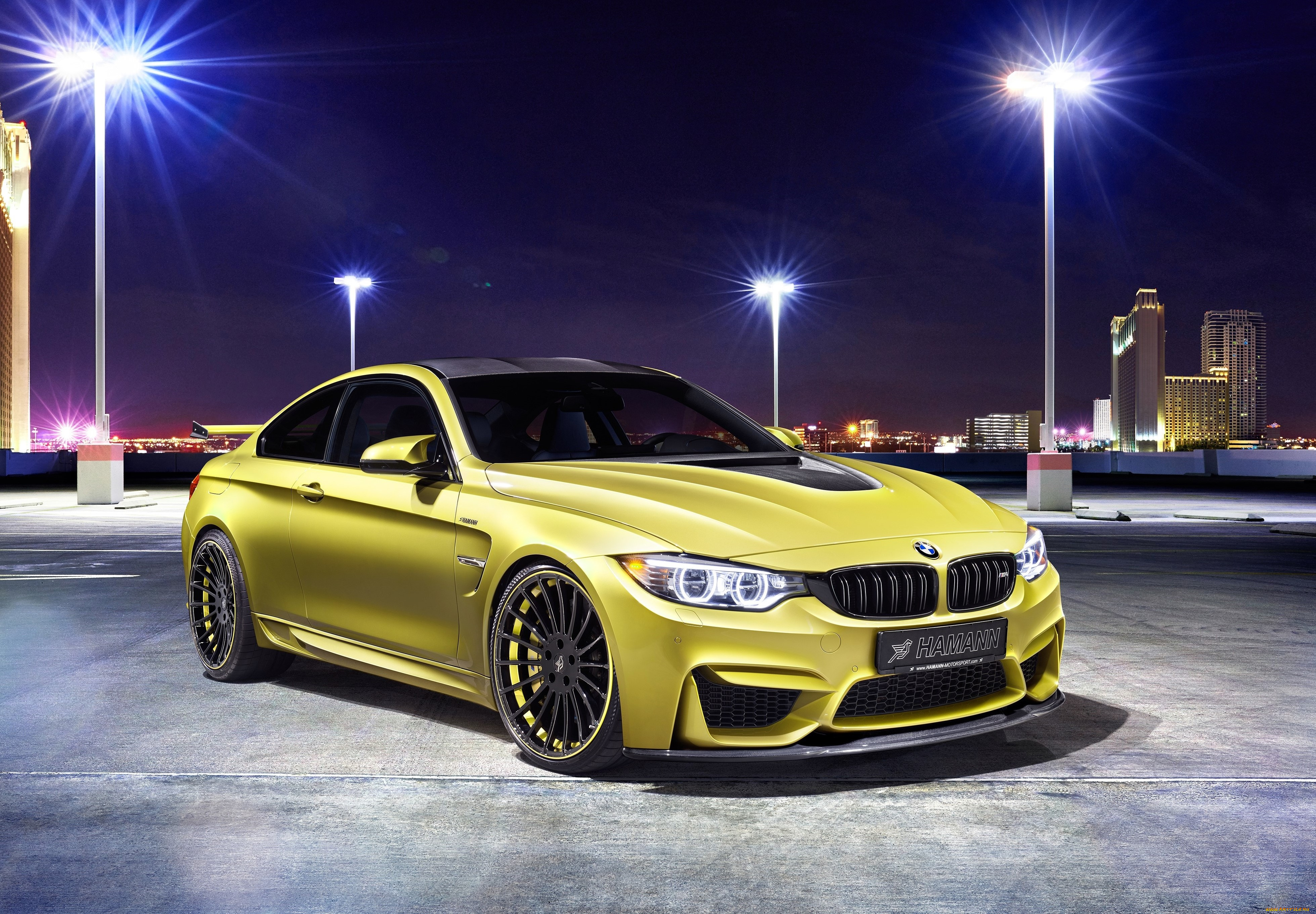 автомобили, bmw, hamann, m4, f82, 2014г, желтый