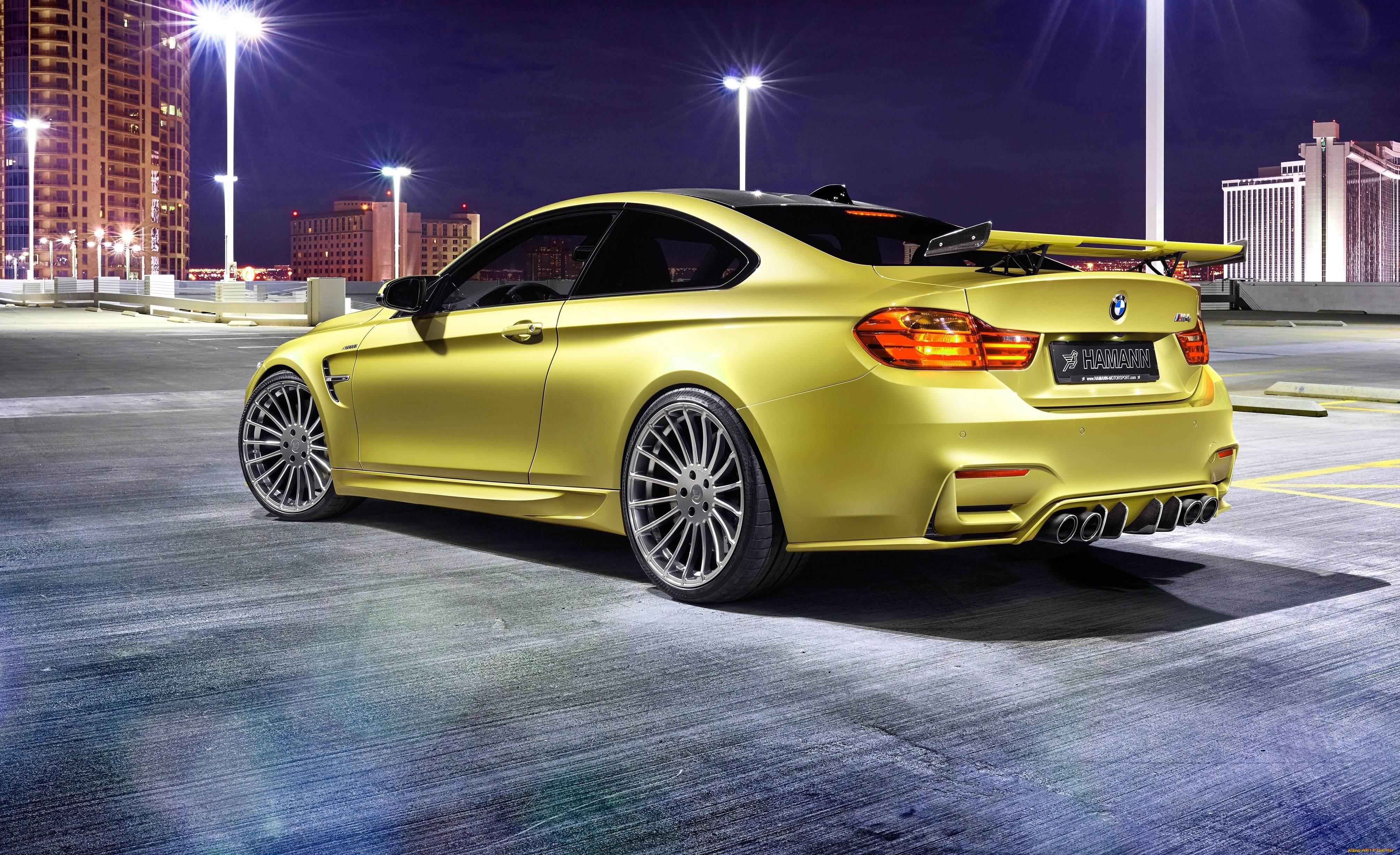 автомобили, bmw, hamann, m4, f82, 2014г, желтый