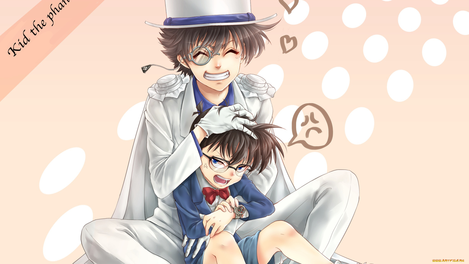 аниме, detective, conan, , magic, kaito, парни