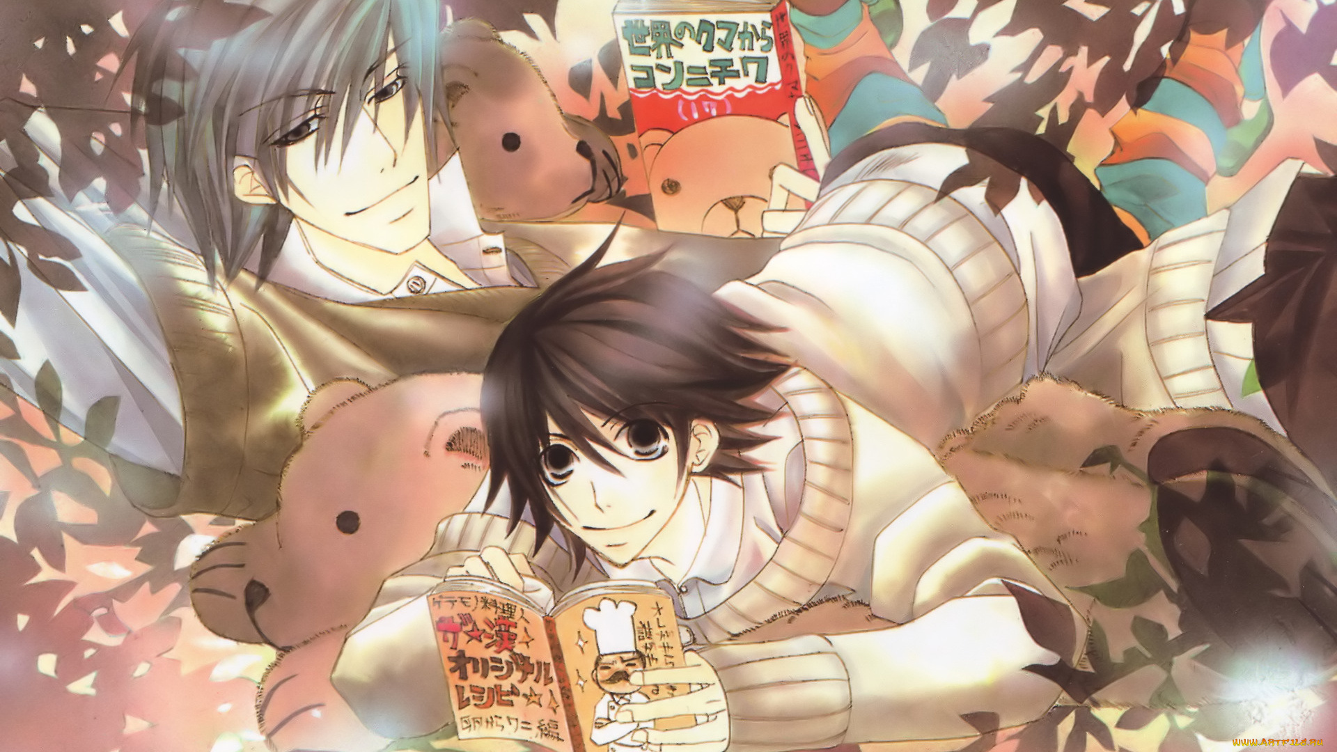 аниме, junjou, romantica, мисаки, усаги, акихико, парни