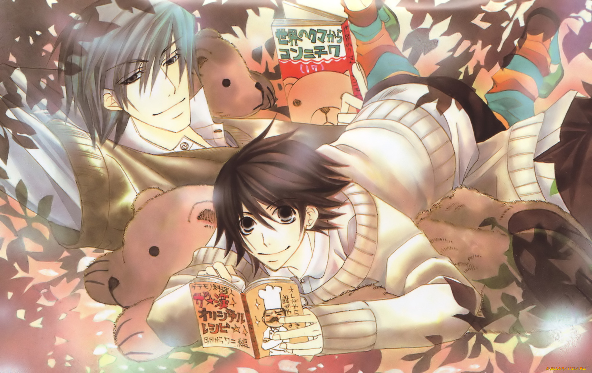 аниме, junjou, romantica, мисаки, усаги, акихико, парни