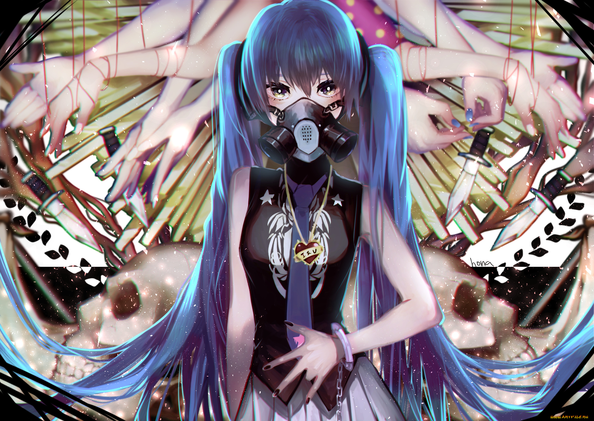 аниме, vocaloid, hatsune, miku