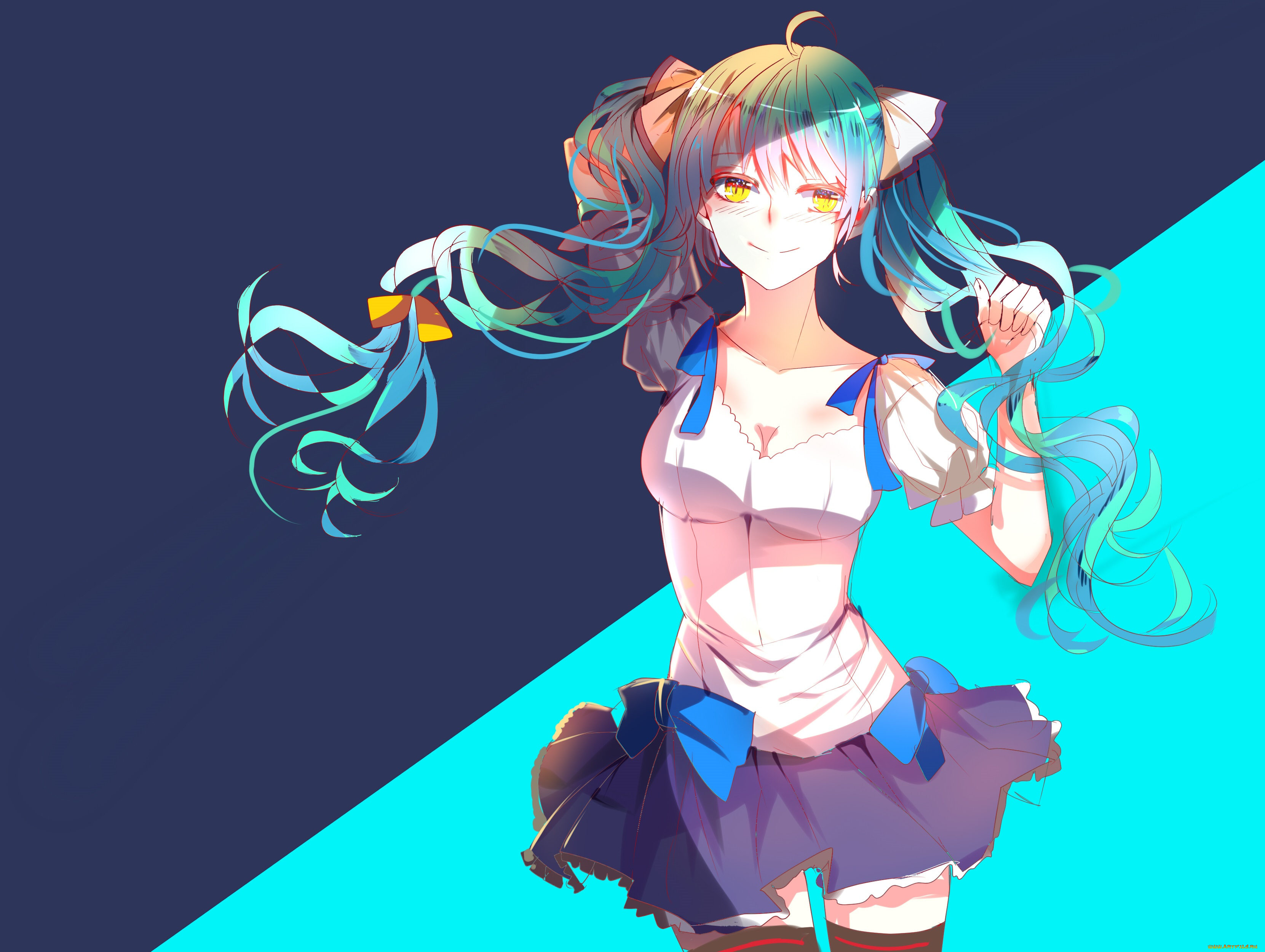 аниме, vocaloid, hatsune, miku