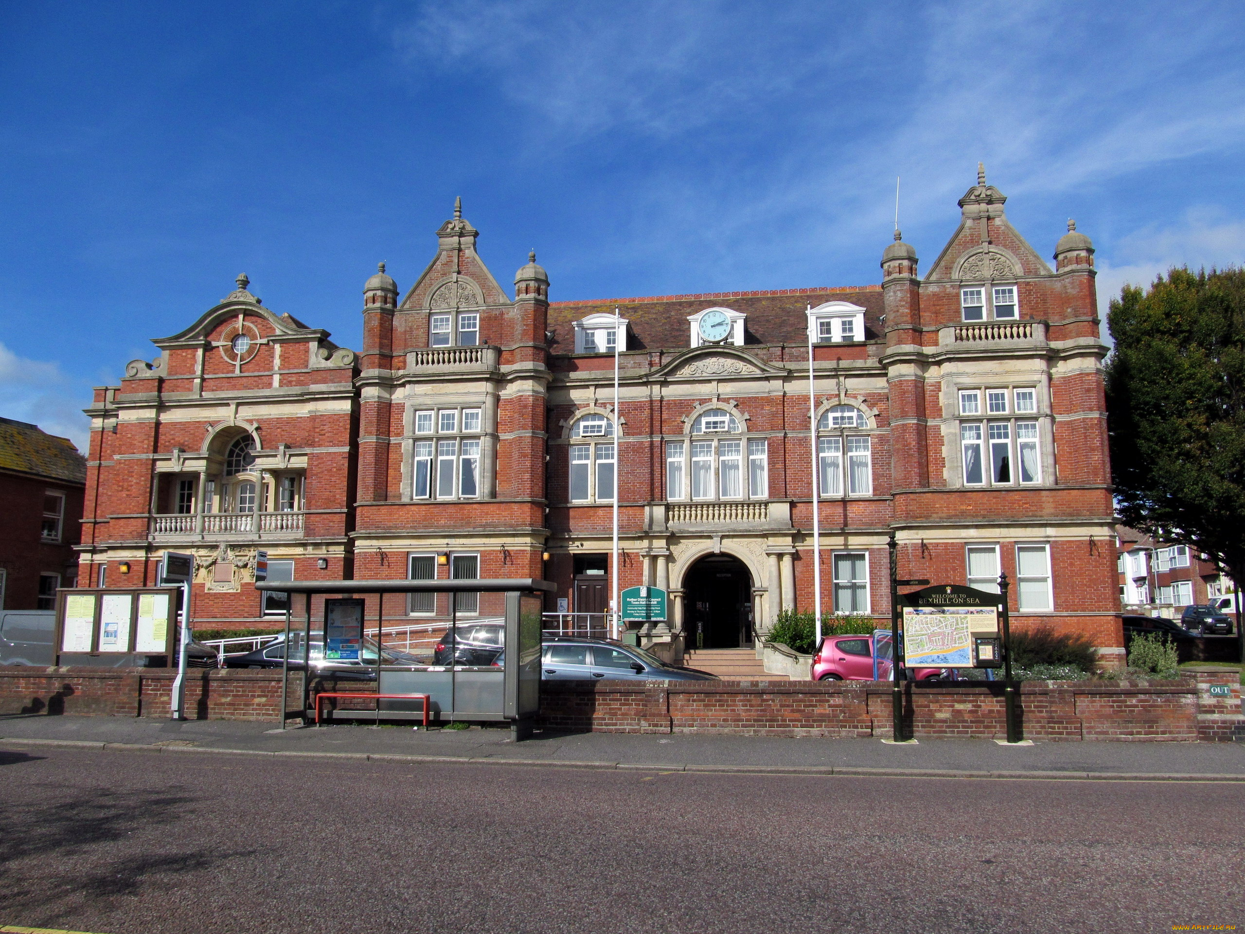 bexhill, town, hall, sussex, uk, города, -, здания, , дома, bexhill, town, hall