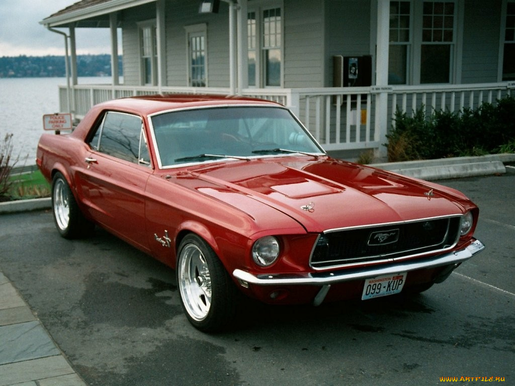 mustang, 1968, автомобили, ford