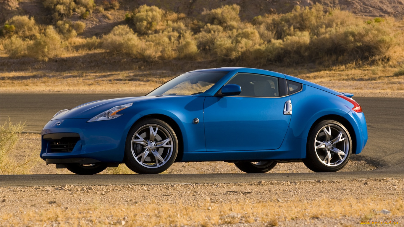 синий автомобиль Nissan 350Z загрузить