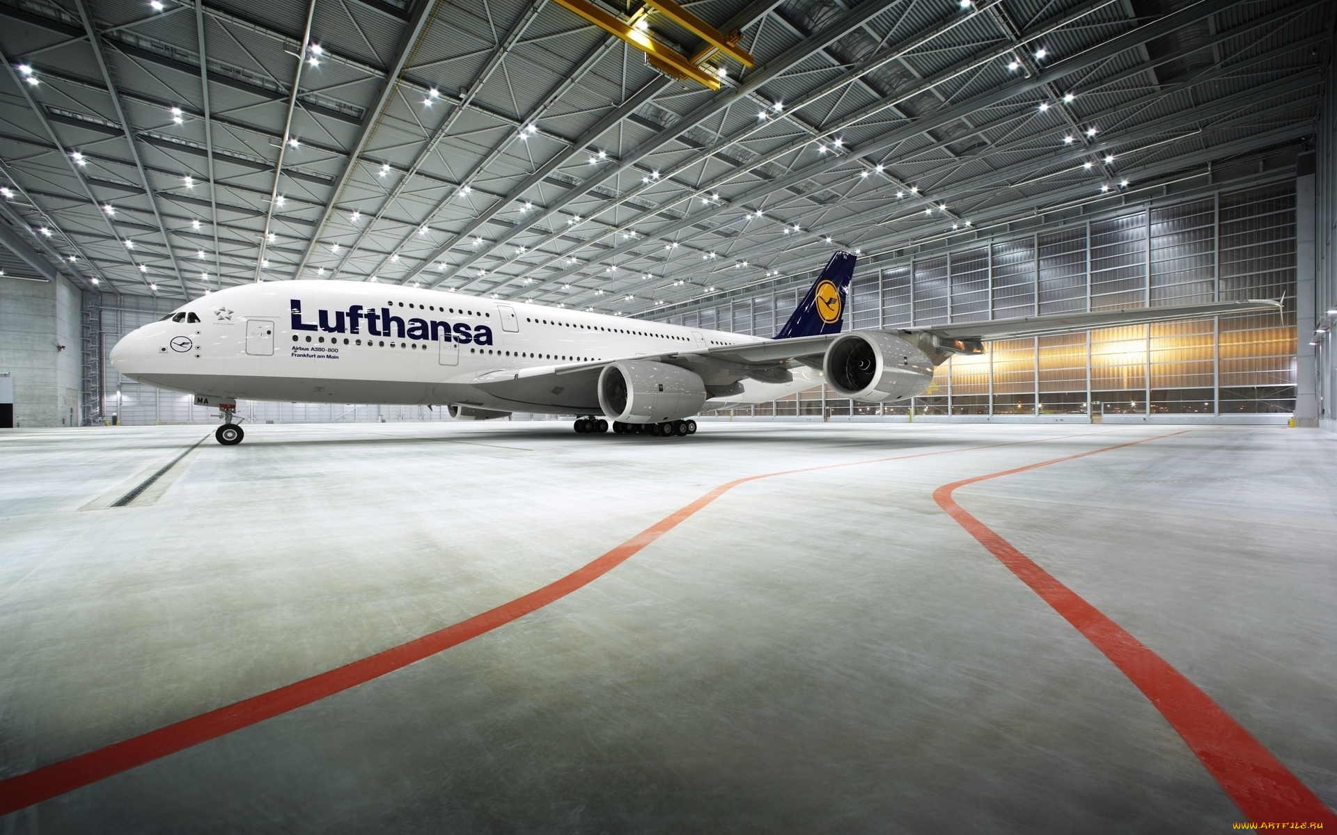 lufthansa, авиация, пассажирские, самолёты, ангар, лайнер