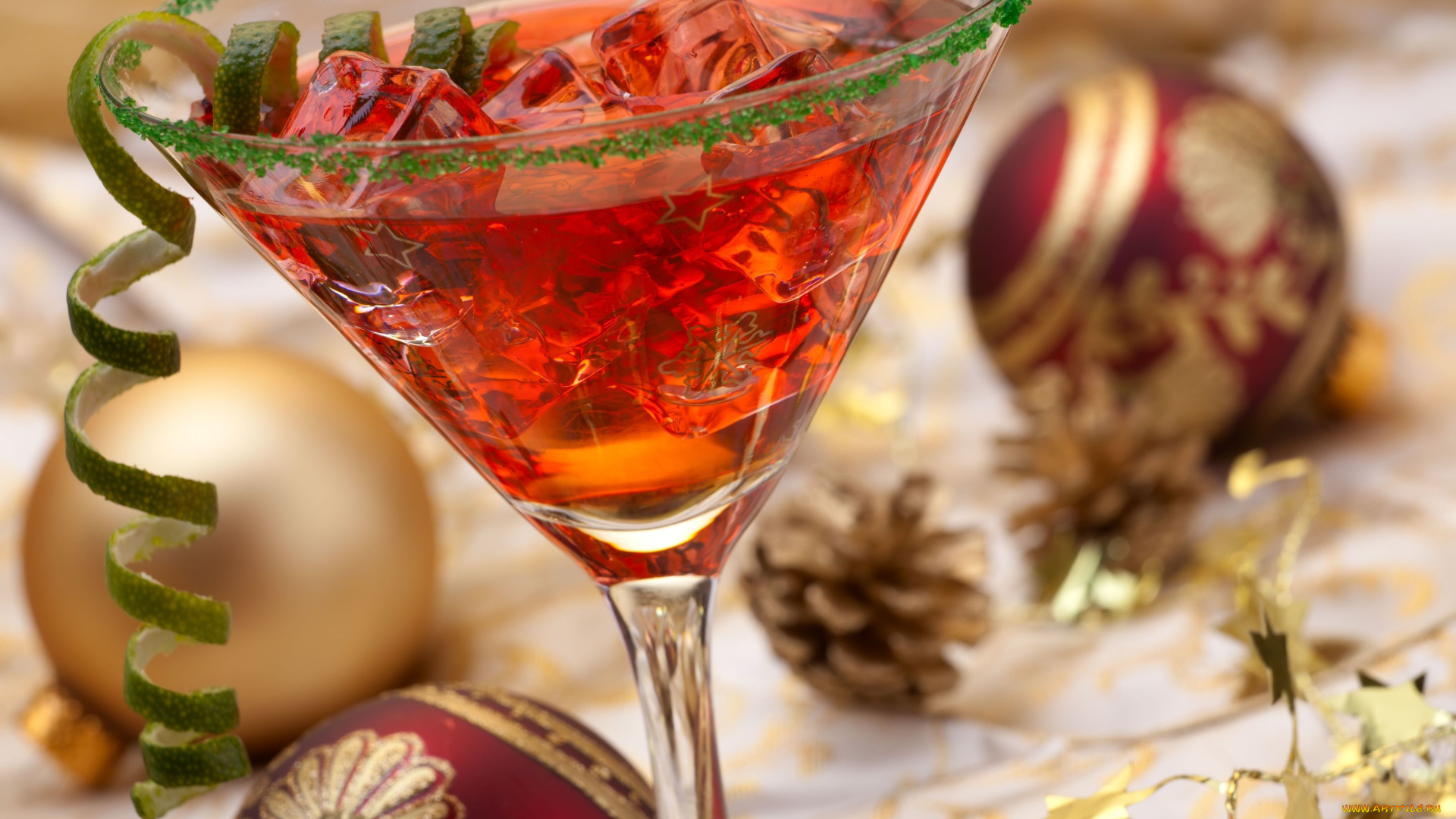 праздничные, угощения, украшения, шары, cocktail, happy, new, year, новый, год, christmas, decoration, balls, drink, merry, ice, праздник, holiday, лед, коктейль, напиток