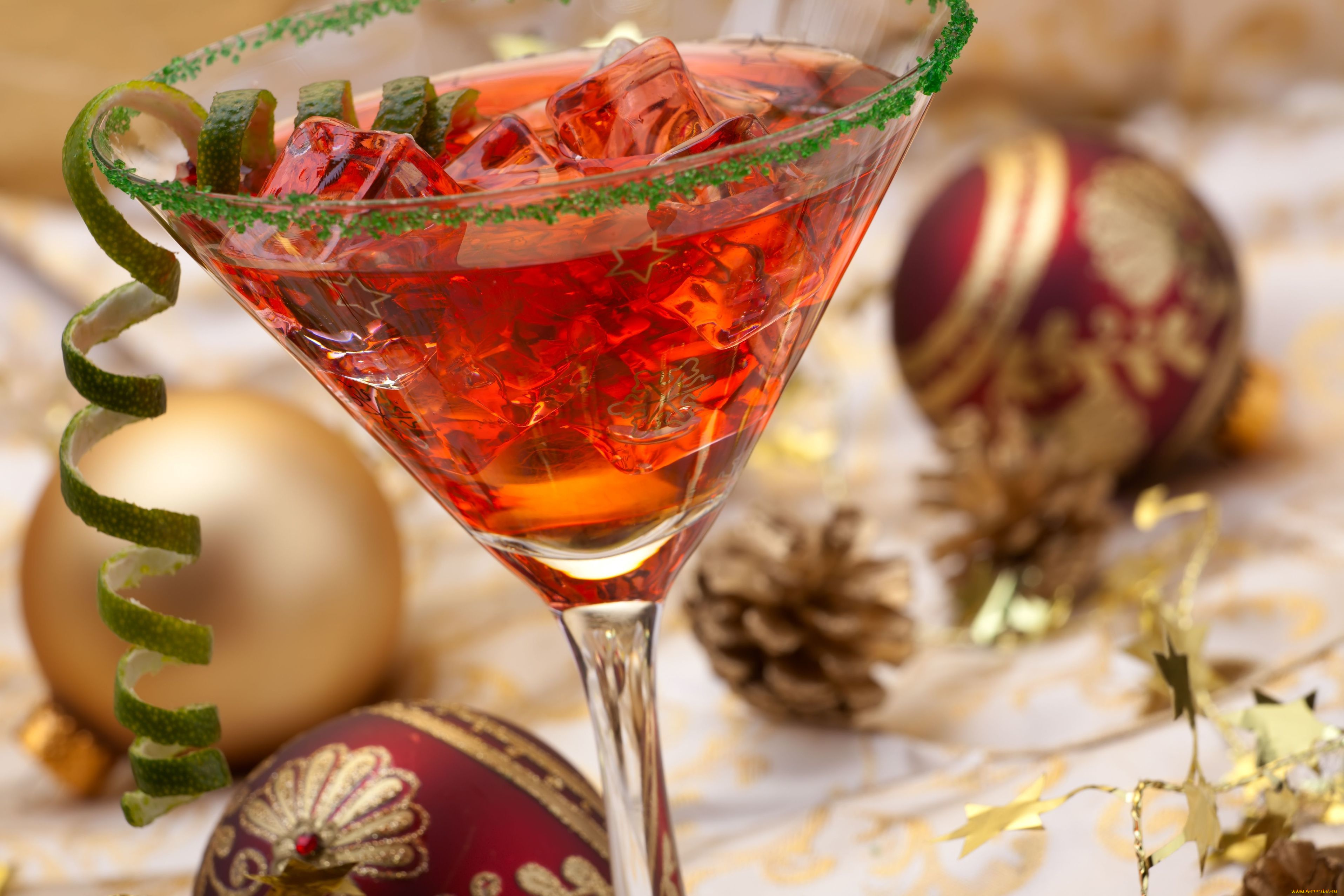 праздничные, угощения, украшения, шары, cocktail, happy, new, year, новый, год, christmas, decoration, balls, drink, merry, ice, праздник, holiday, лед, коктейль, напиток