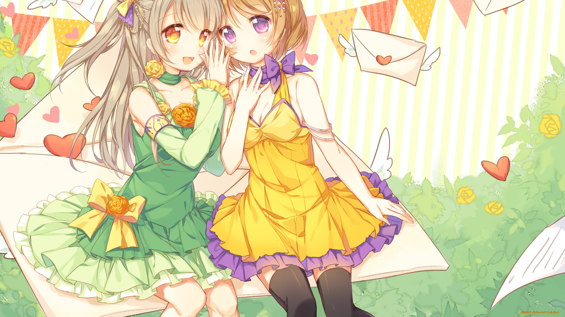 аниме, love, live, , school, idol, project, koizumi, hanayo, minami, kotori