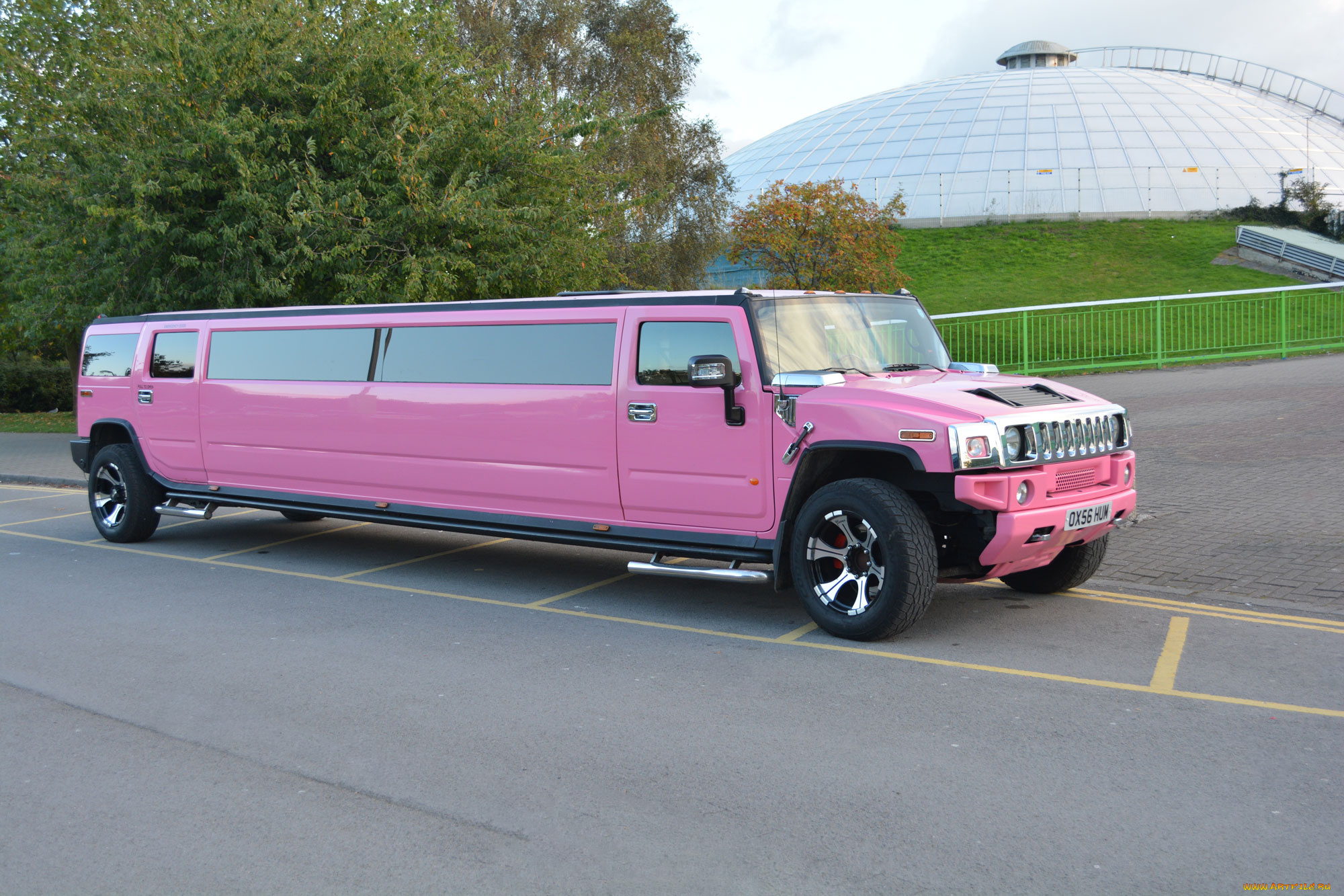 pink, hummer, h2, limousine, 2012, автомобили, hummer, pink, h2, limousine, 2012