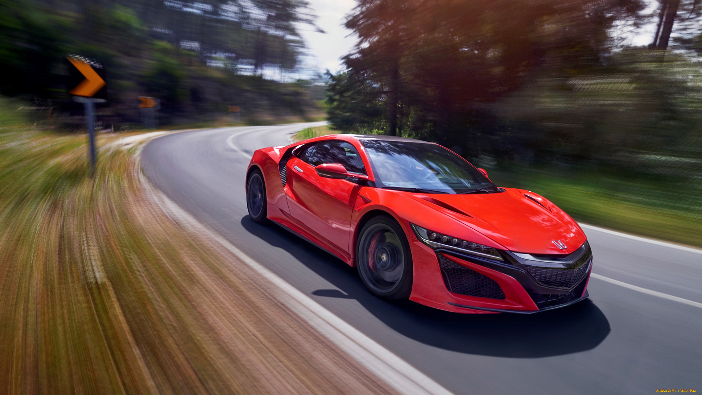 honda, nsx, 2017, автомобили, honda, nsx, красная, 2017