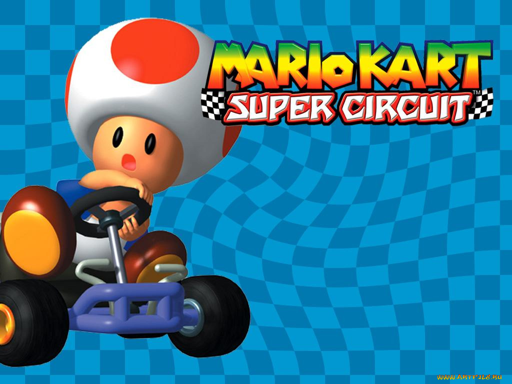 видео, игры, mario, kart, super, circuit