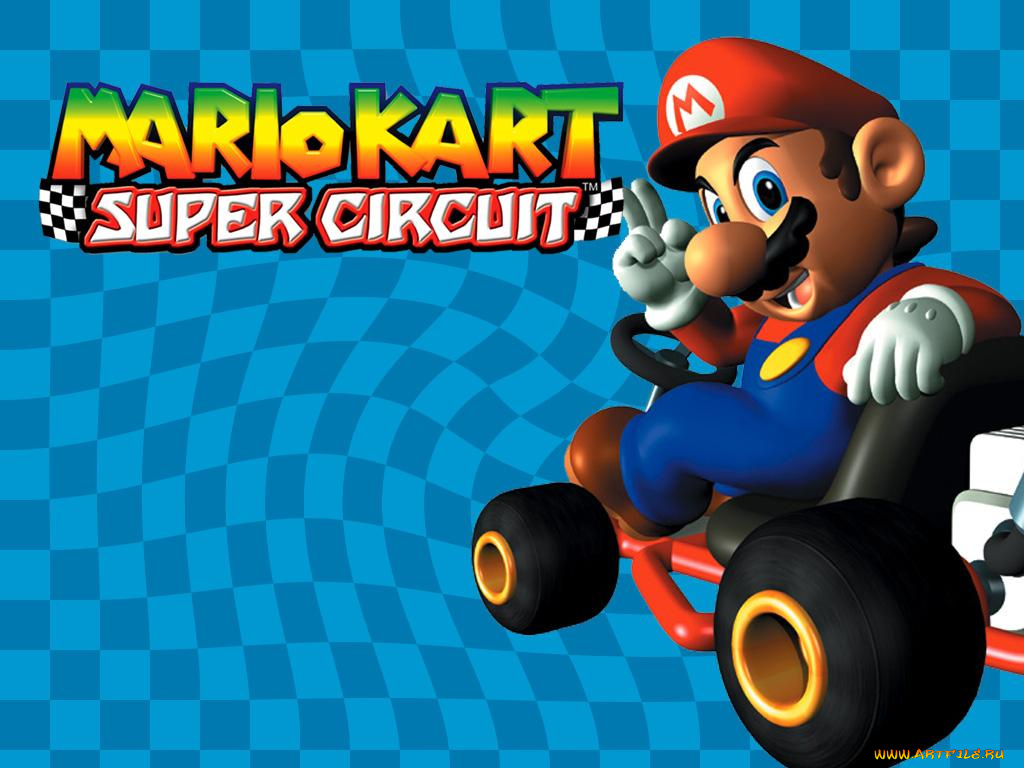 видео, игры, mario, kart, super, circuit