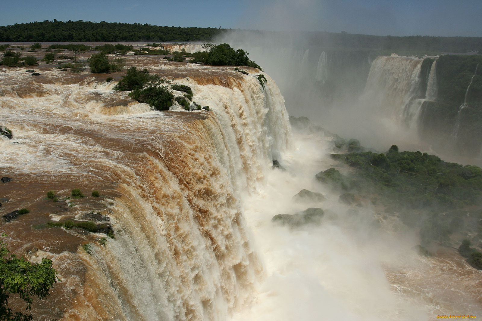 iguazu, falls, природа, водопады, потоки, воды