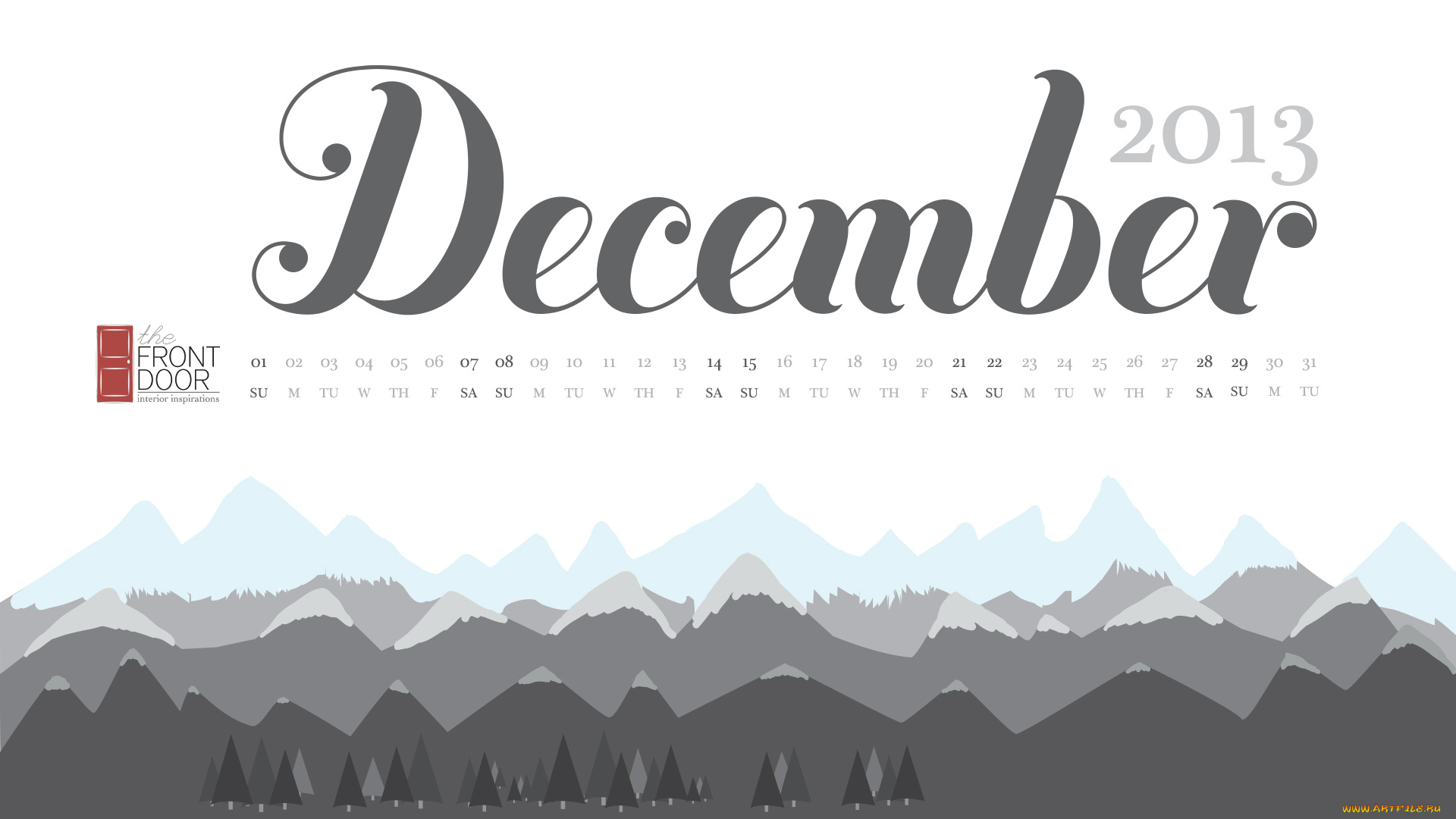 календари, рисованные, , векторная, графика, декабрь