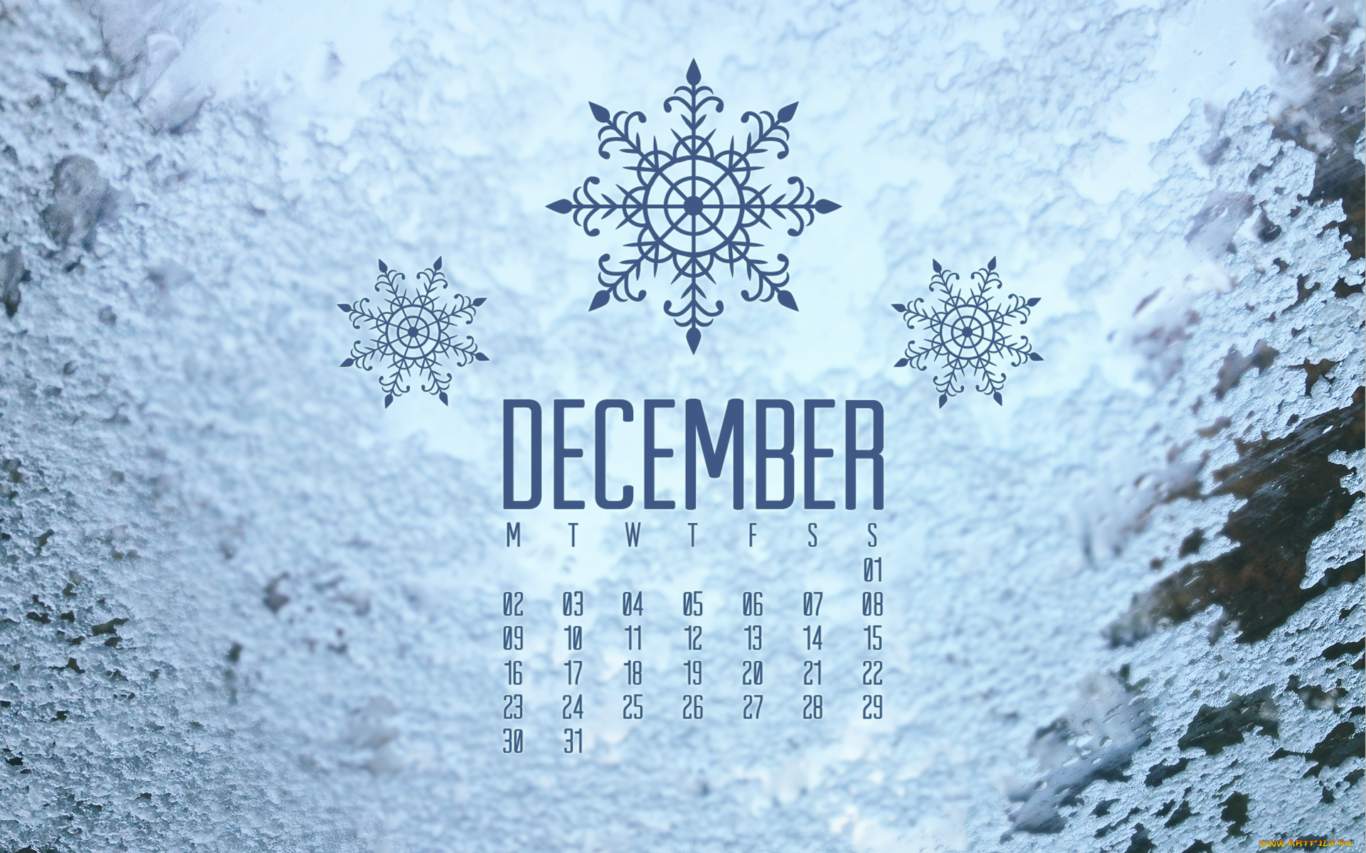 календари, рисованные, , векторная, графика, снежинки, декабрь