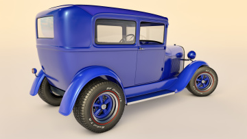 Картинка автомобили 3д автомобиль ford 1928г фон