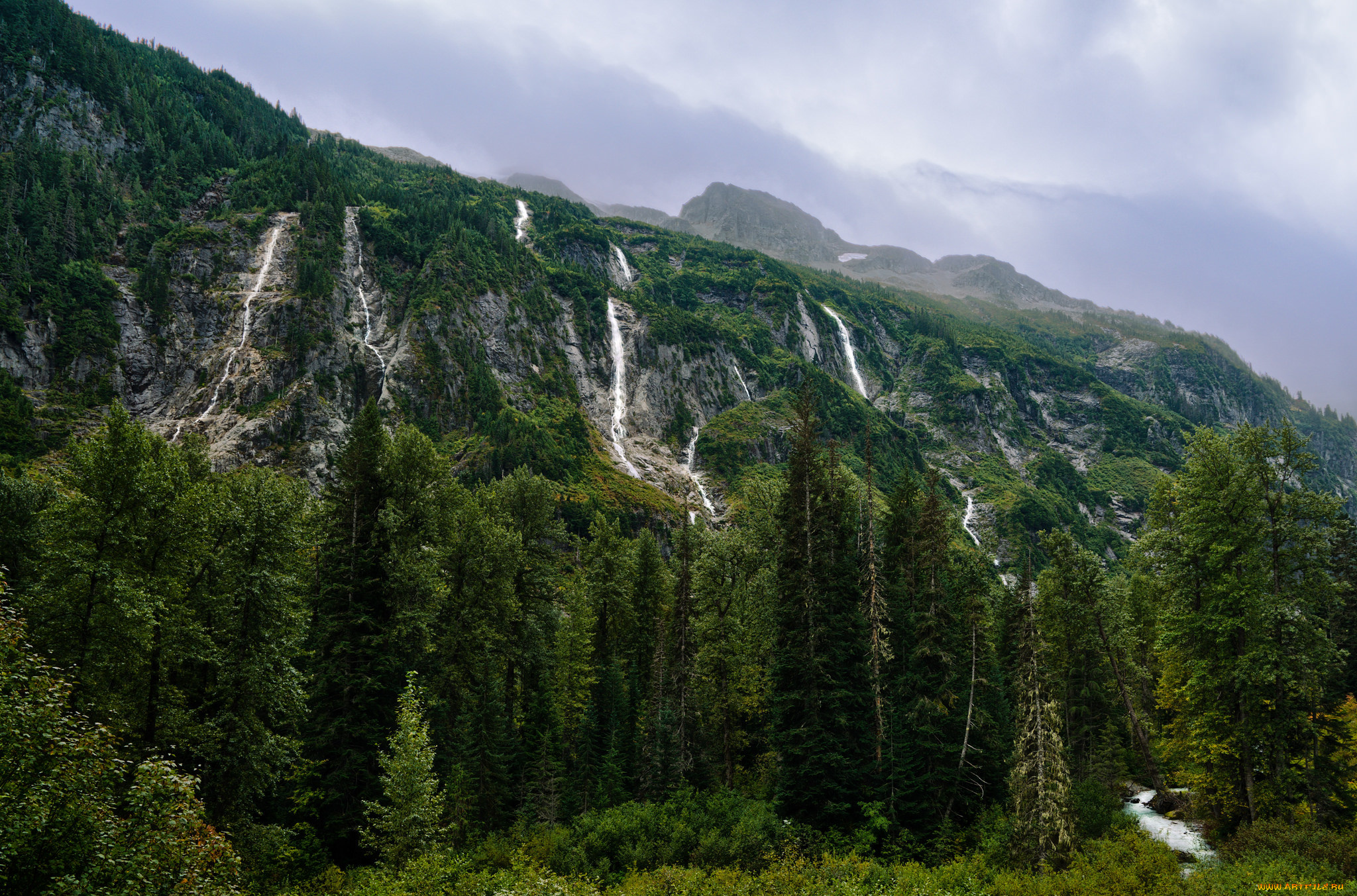 природа, водопады, простор