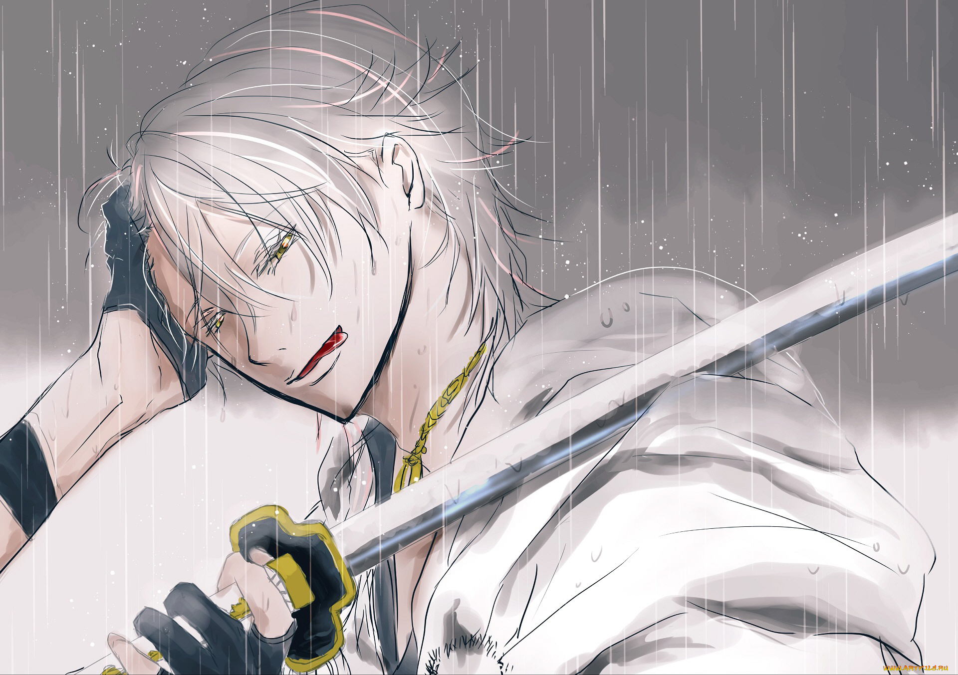 аниме, touken, ranbu, танец, мечей