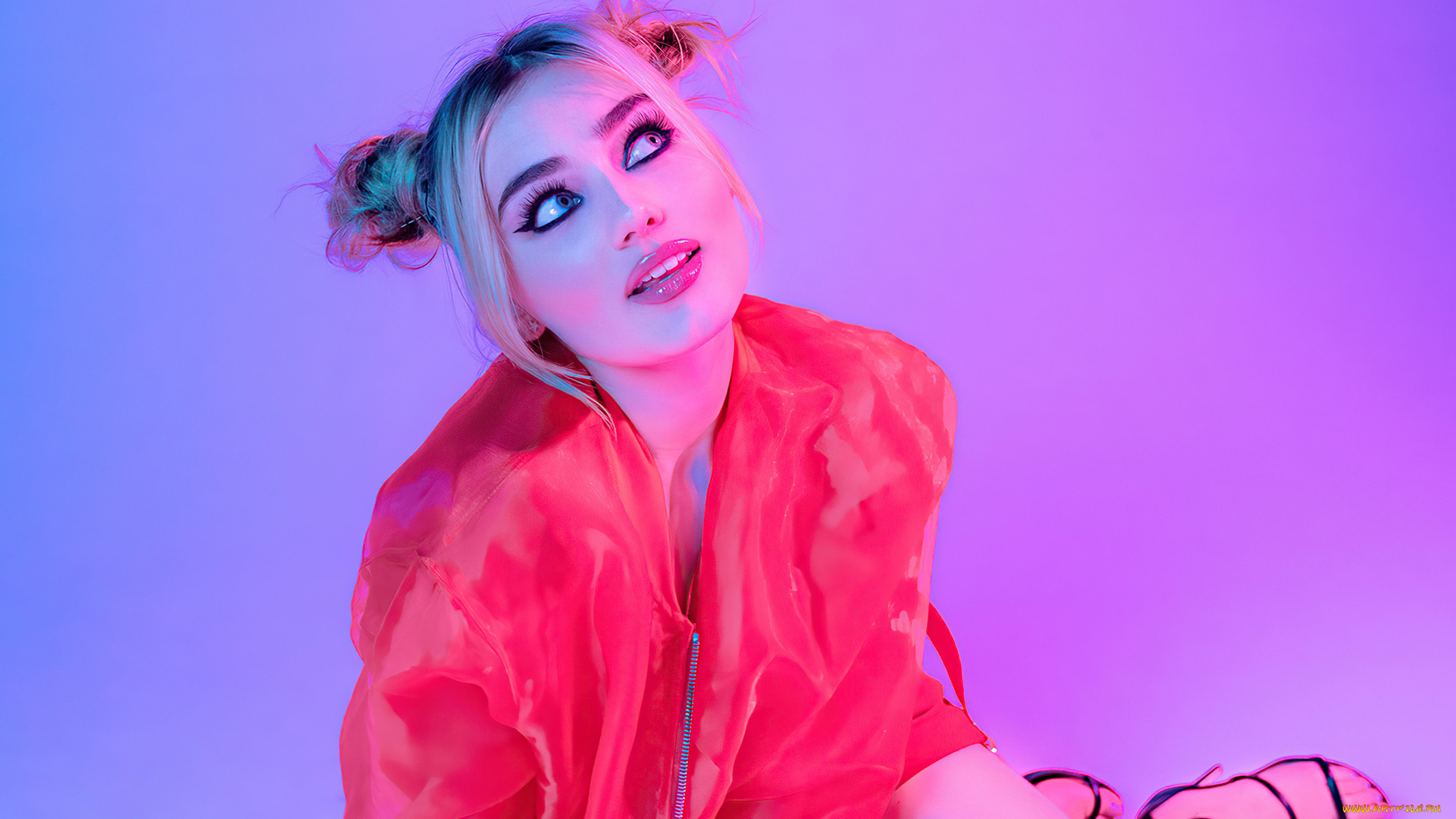 девушки, meg, donnelly, блондинка, куртка