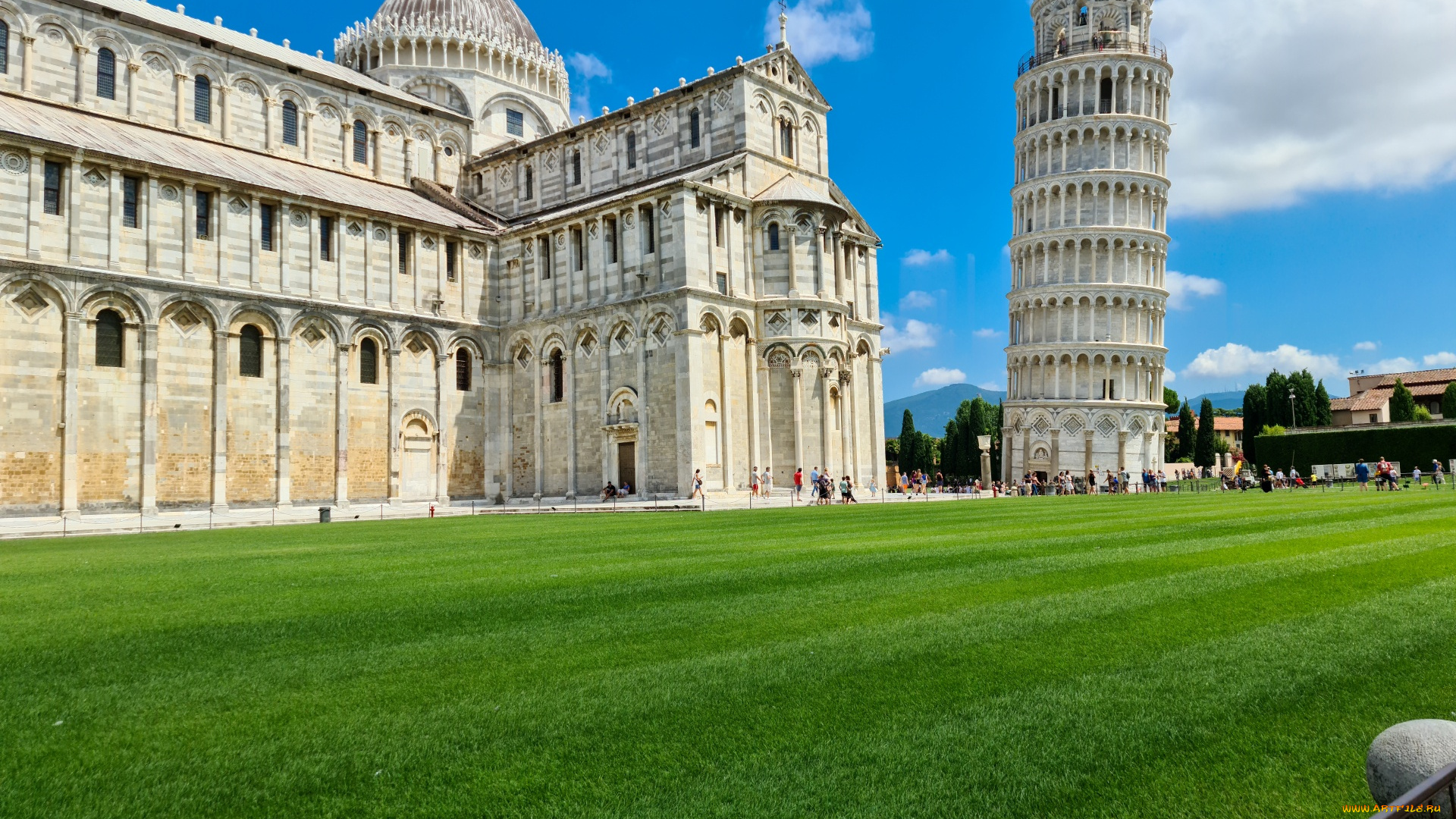 leaning, tower, города, пиза, , италия, leaning, tower