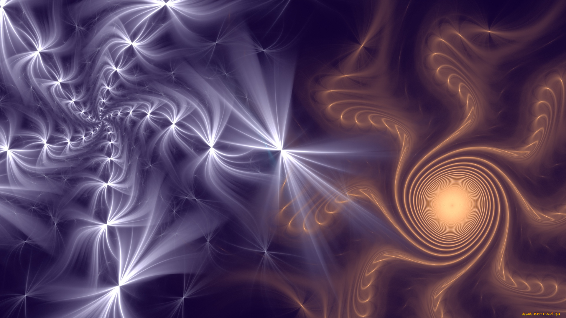 3д, графика, fractal, фракталы, изгибы, линии, узор, фон