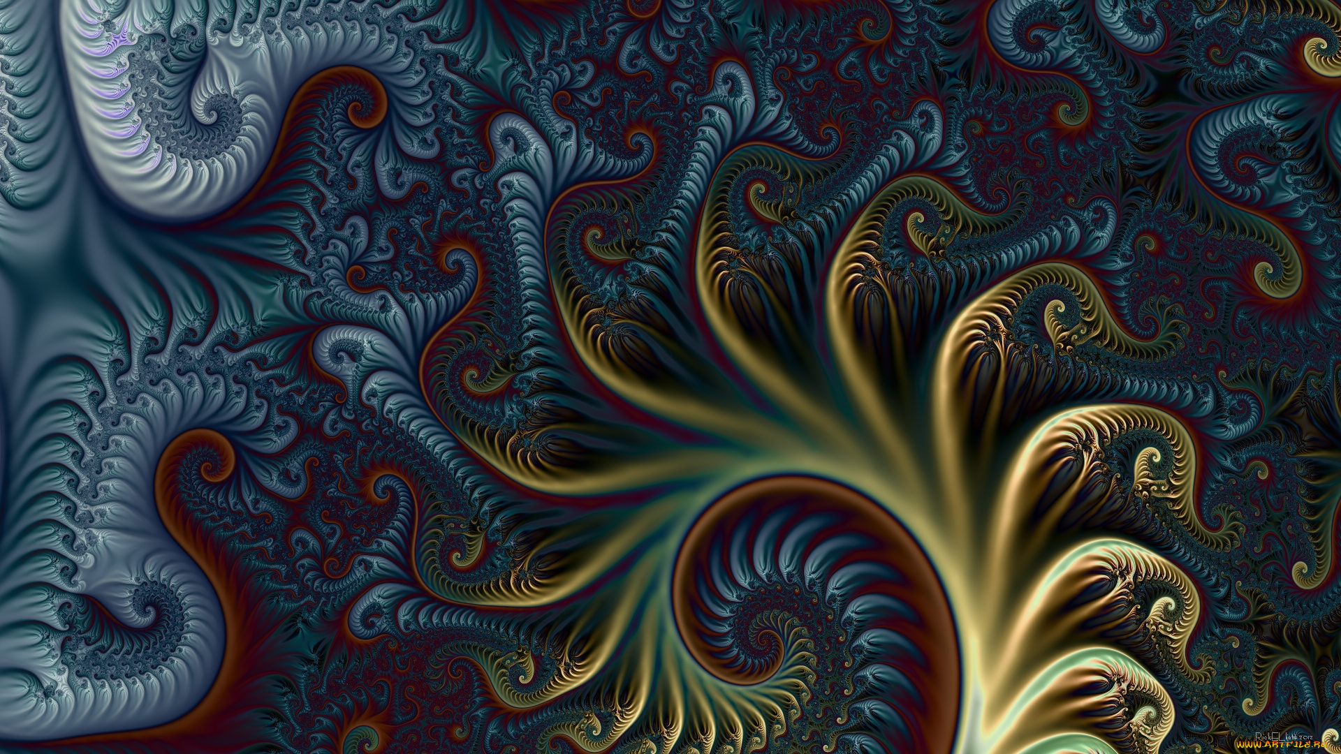 3д, графика, фракталы, , fractal, узор, фон, цвета