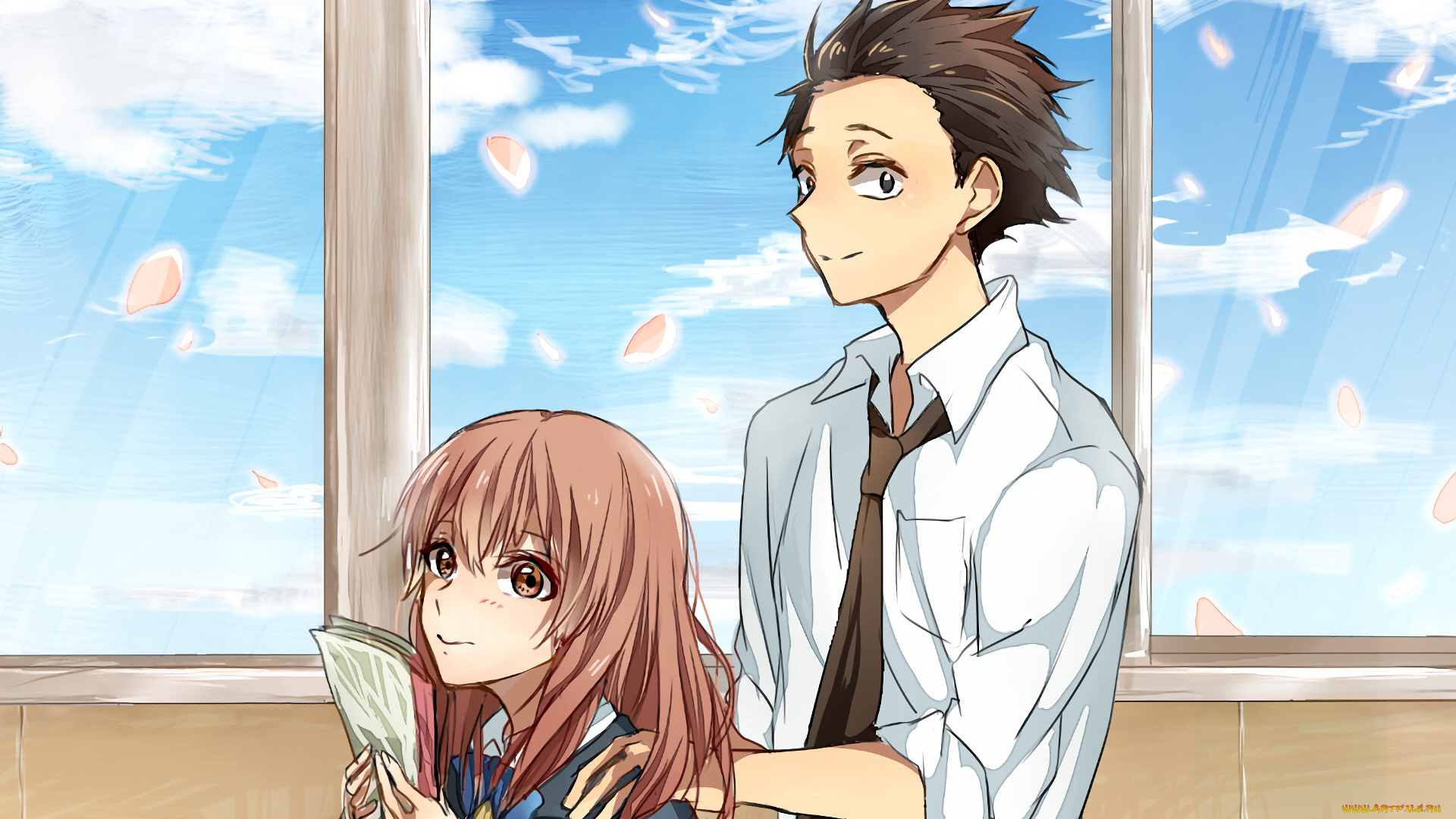 аниме, koe, no, katachi, форма, голоса