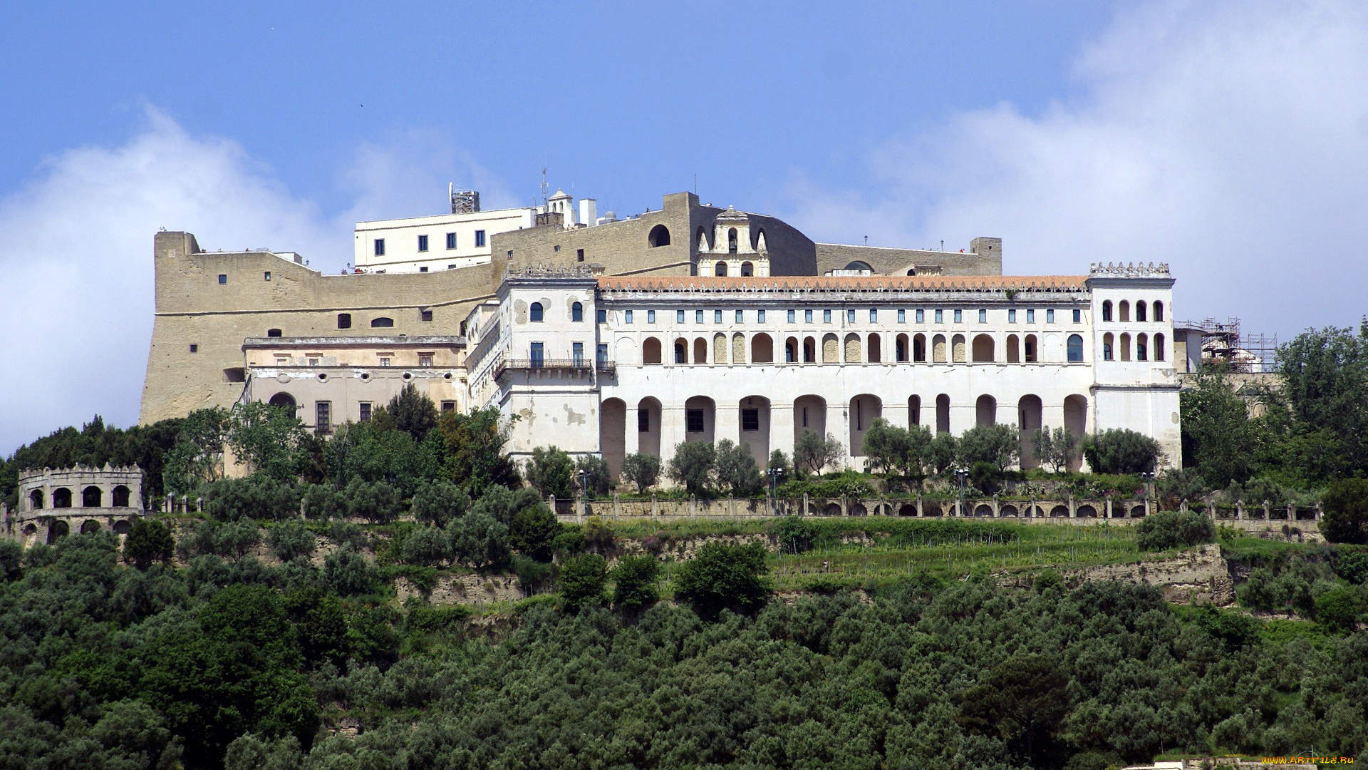 castel, sant`elmo, города, замки, италии, castel, sant'elmo