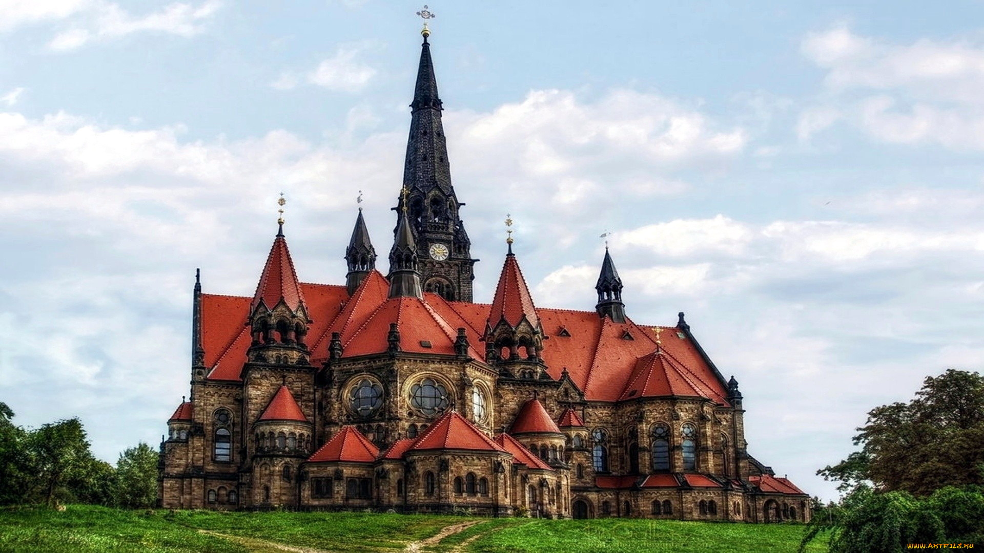 garnison, church, города, дрезден, , германия, garnison, church