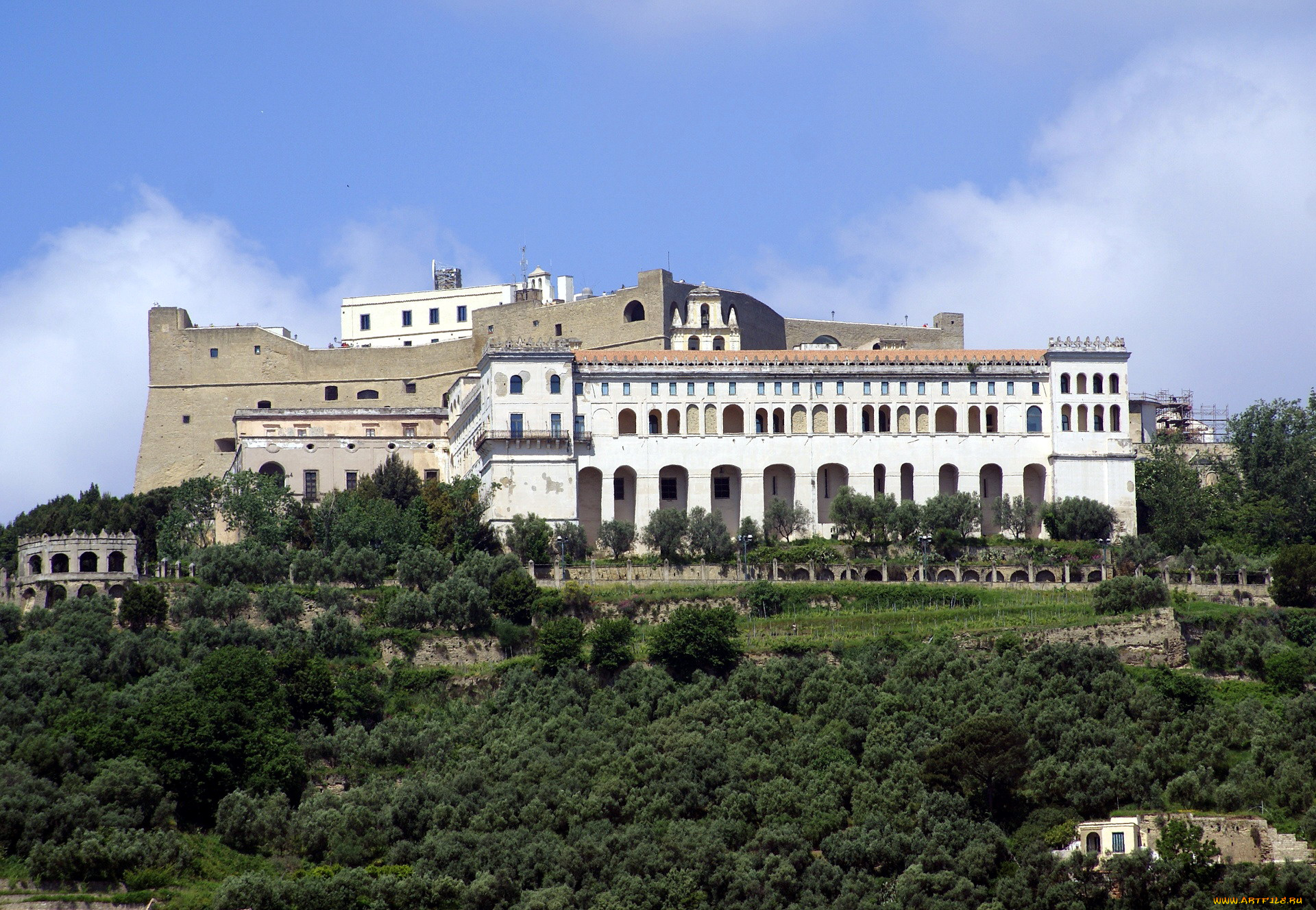 castel, sant`elmo, города, замки, италии, castel, sant'elmo