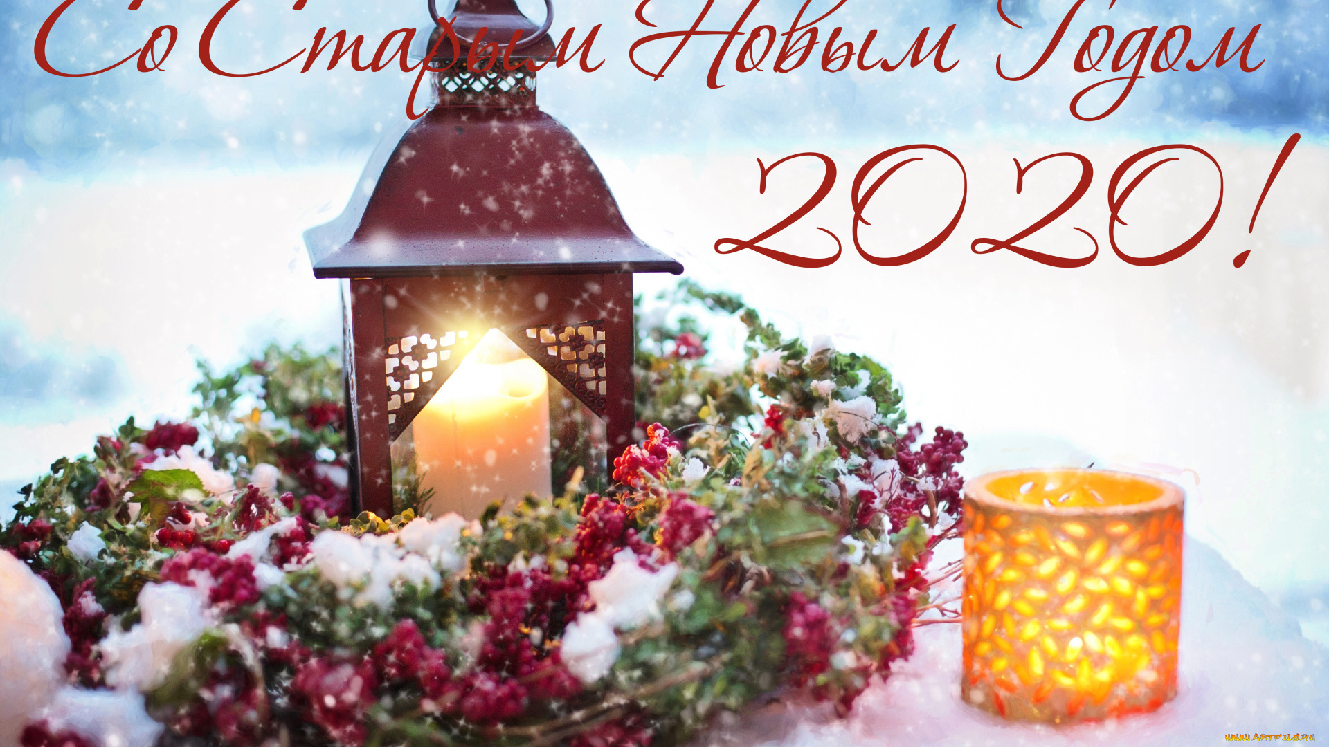 праздничные, новогодние, свечи, венок, фонарь, свеча, поздравление