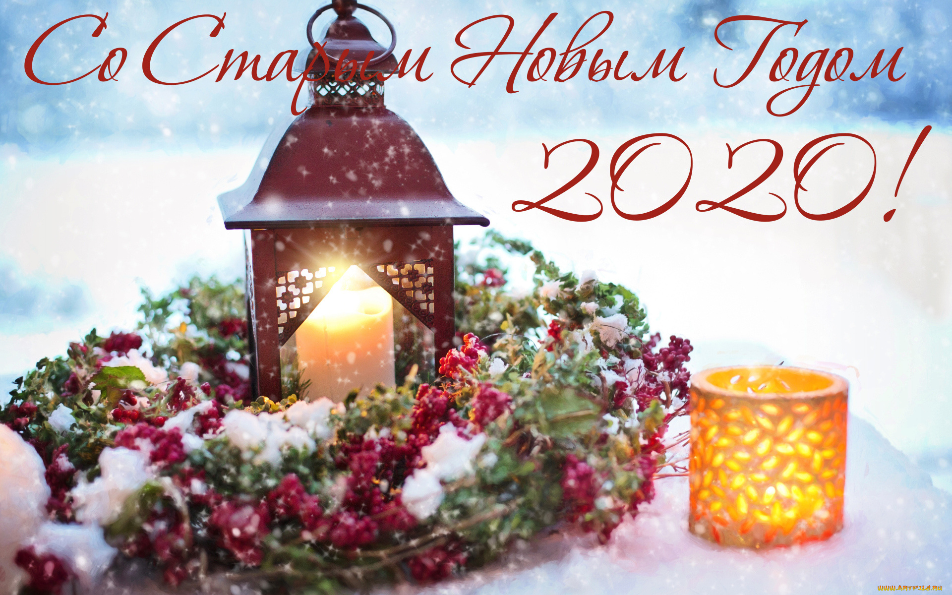 праздничные, новогодние, свечи, венок, фонарь, свеча, поздравление