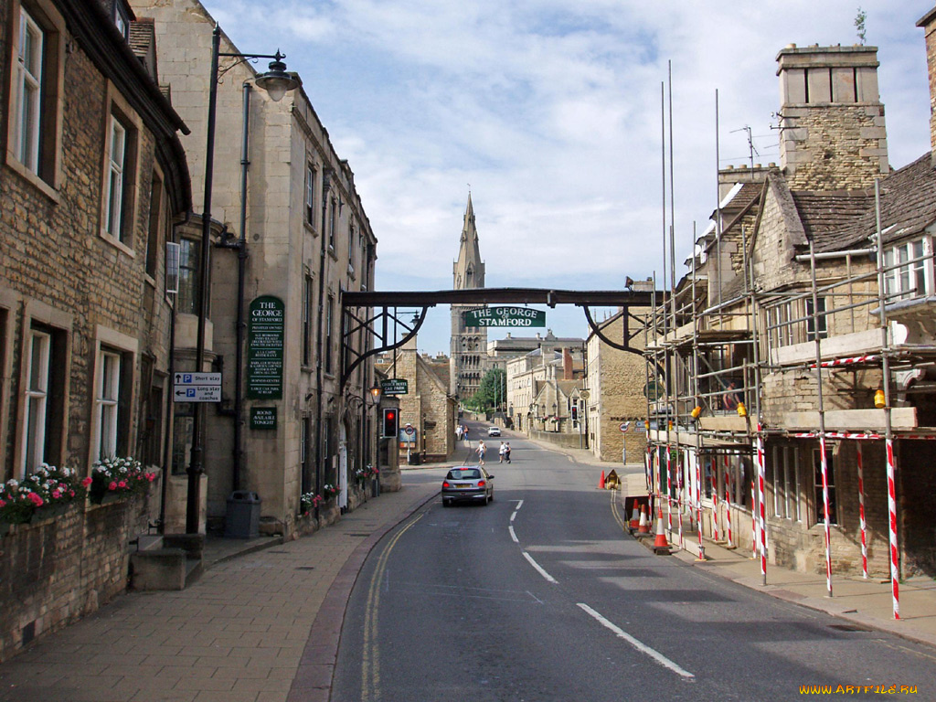 stamford, uk, города, улицы, площади, набережные