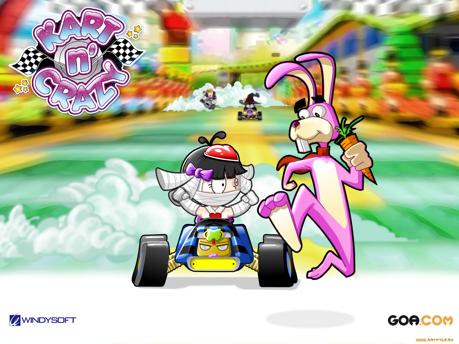 kart, n`, crazy, видео, игры