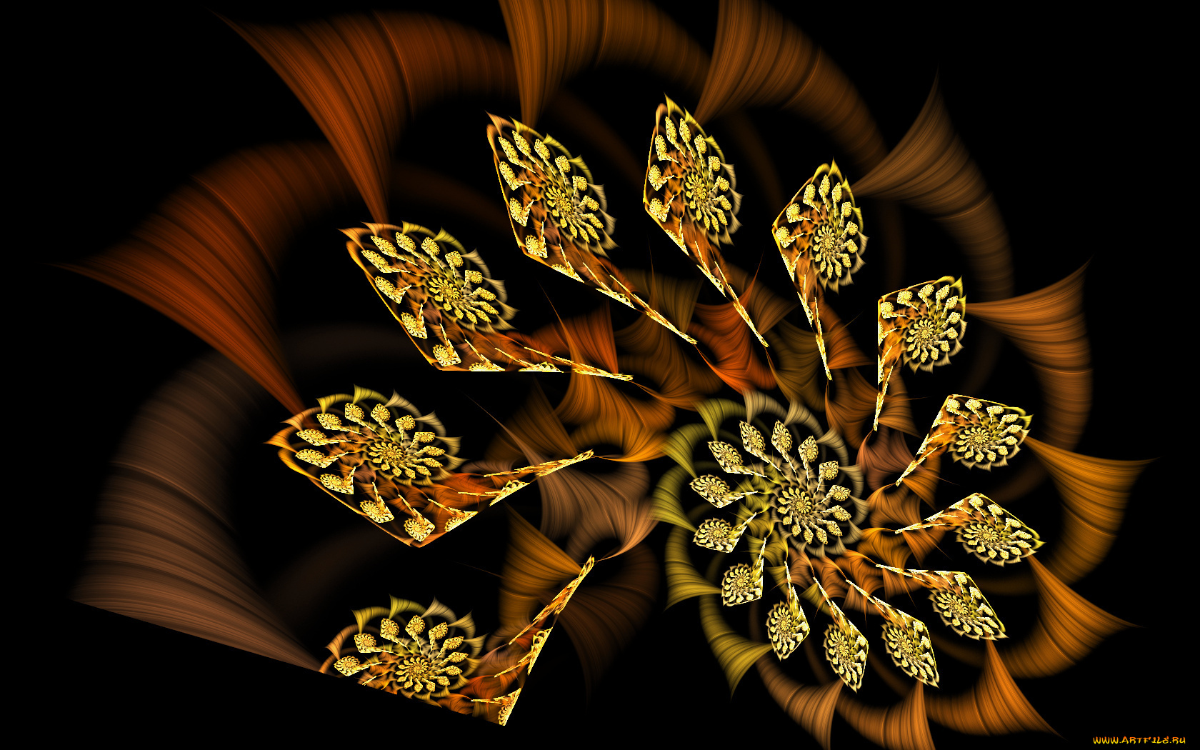 3д, графика, fractal, фракталы, узор, фон