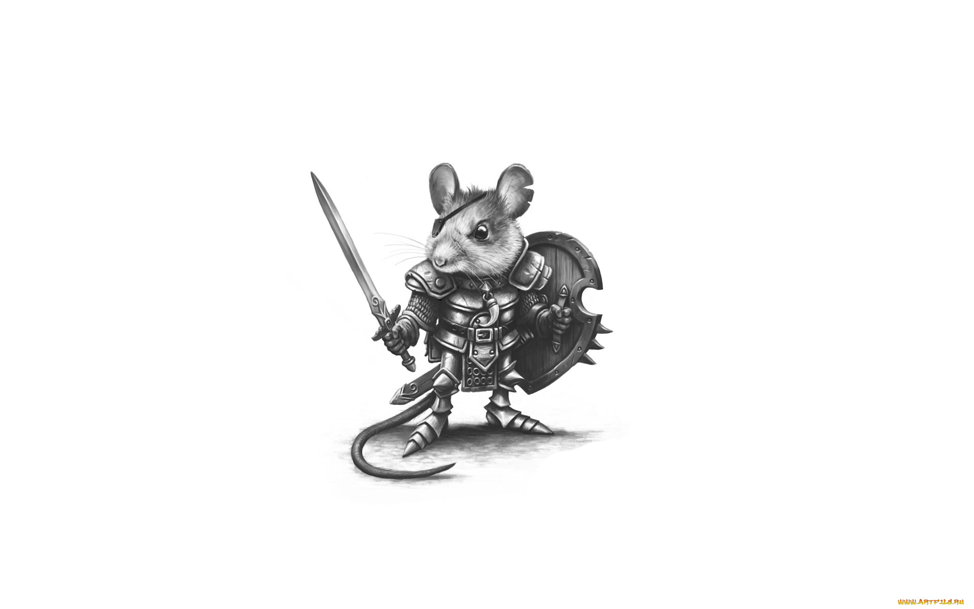мышь, рыцарь, рисованные, минимализм, мышь, mouse, рыцарь, воин