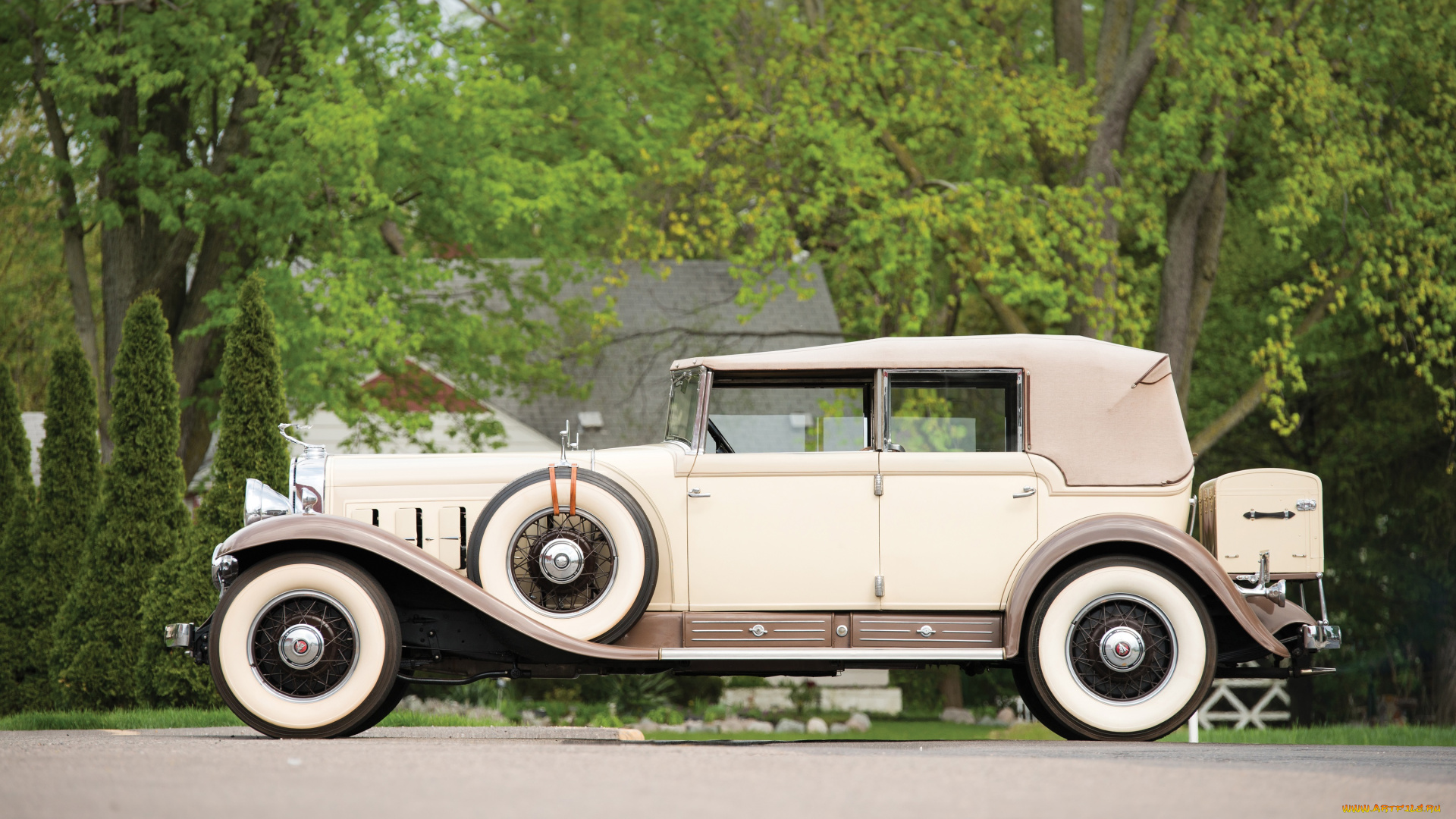 автомобили, классика, 4380, by, fleetwood, cadillac, 1930г, phaeton, all-weather, v16, 452