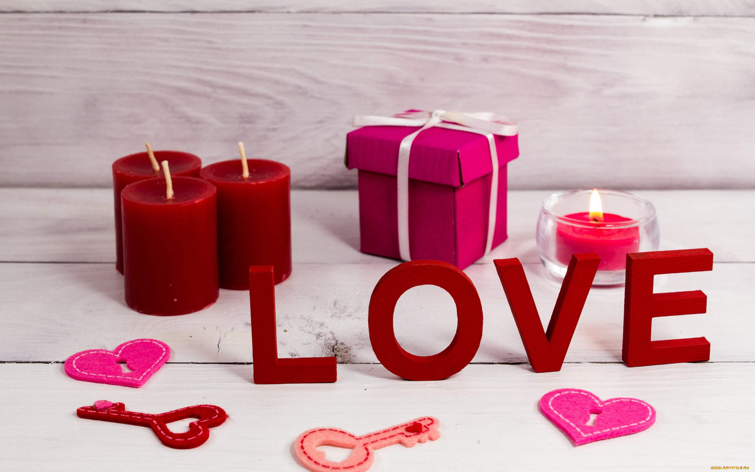 праздничные, день, святого, валентина, , сердечки, , любовь, сердечки, ключи, подарок, надпись, свечи