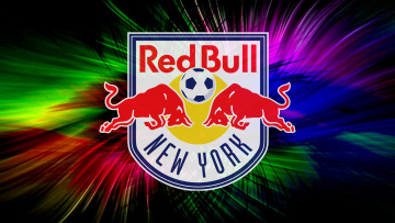 обоя спорт, эмблемы клубов, red, bulls, new, york, фон, логотип