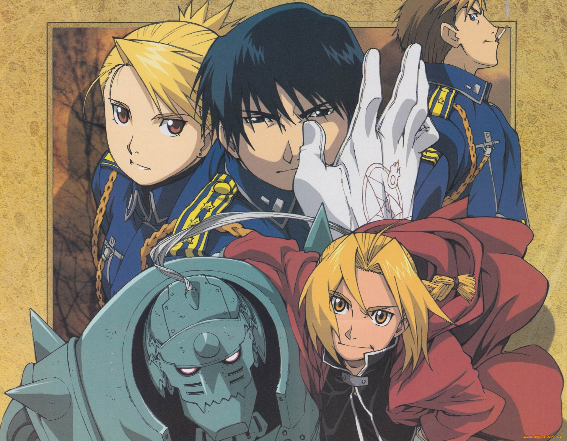 аниме, fullmetal, alchemist, стальной, алхиик