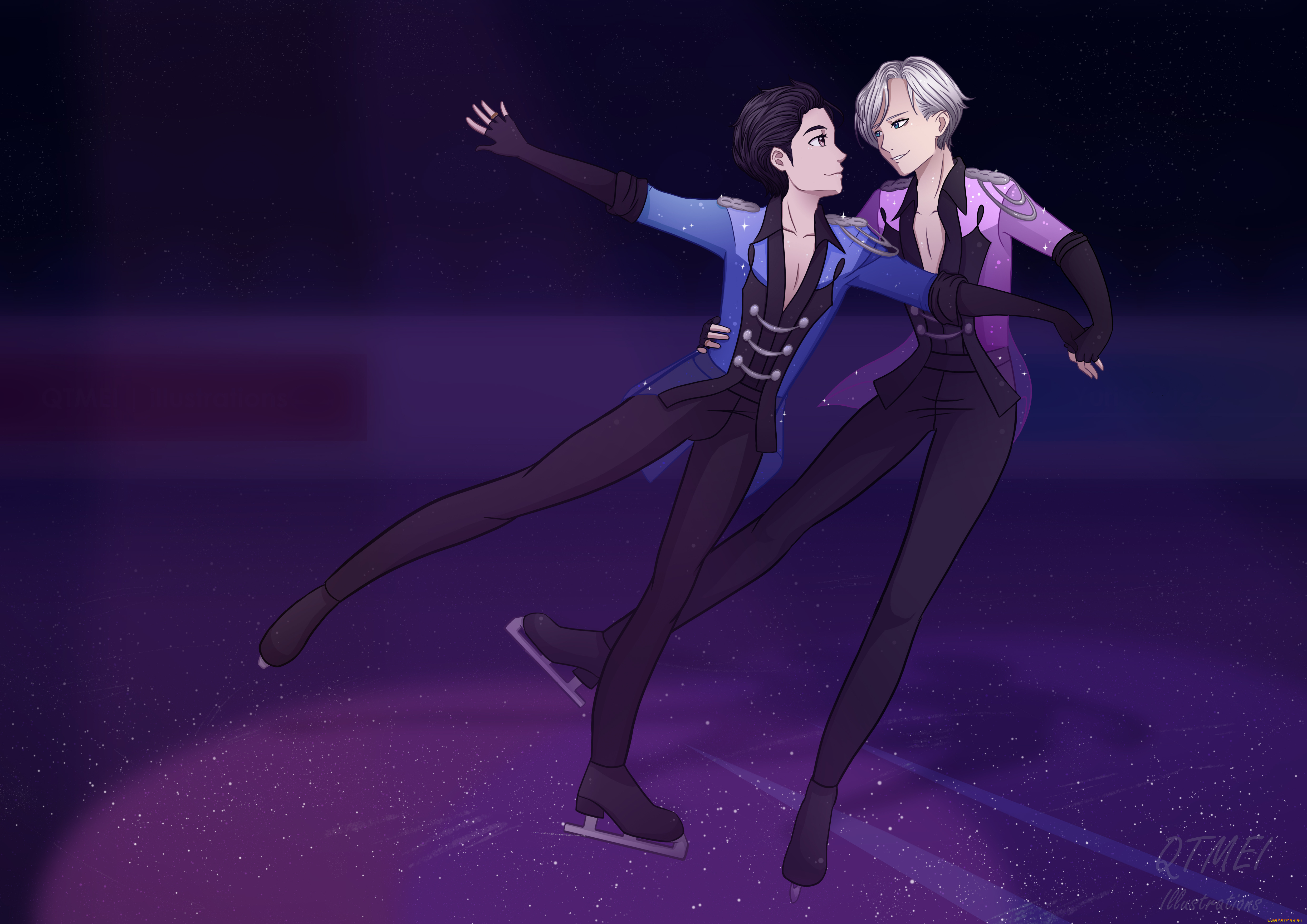 аниме, yuri, on, ice, yuri, on, ice, юрий, на, льду, арт, юри, катсуки, виктор, никифоров