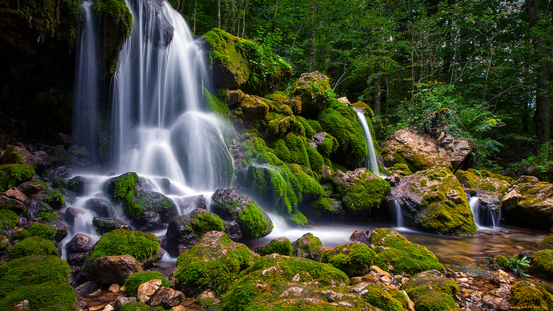 природа, водопады, простор