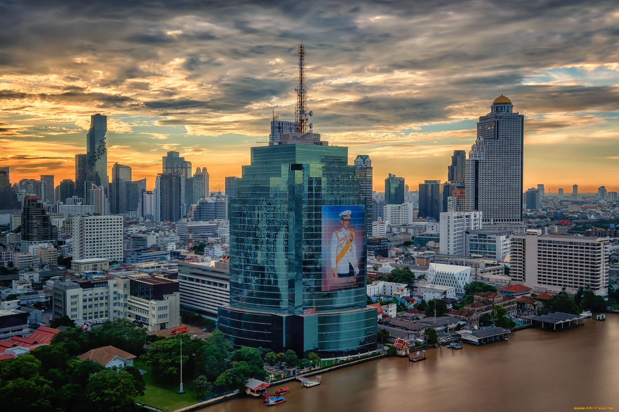 bangkok, города, бангкок, , таиланд, небоскребы, панорама