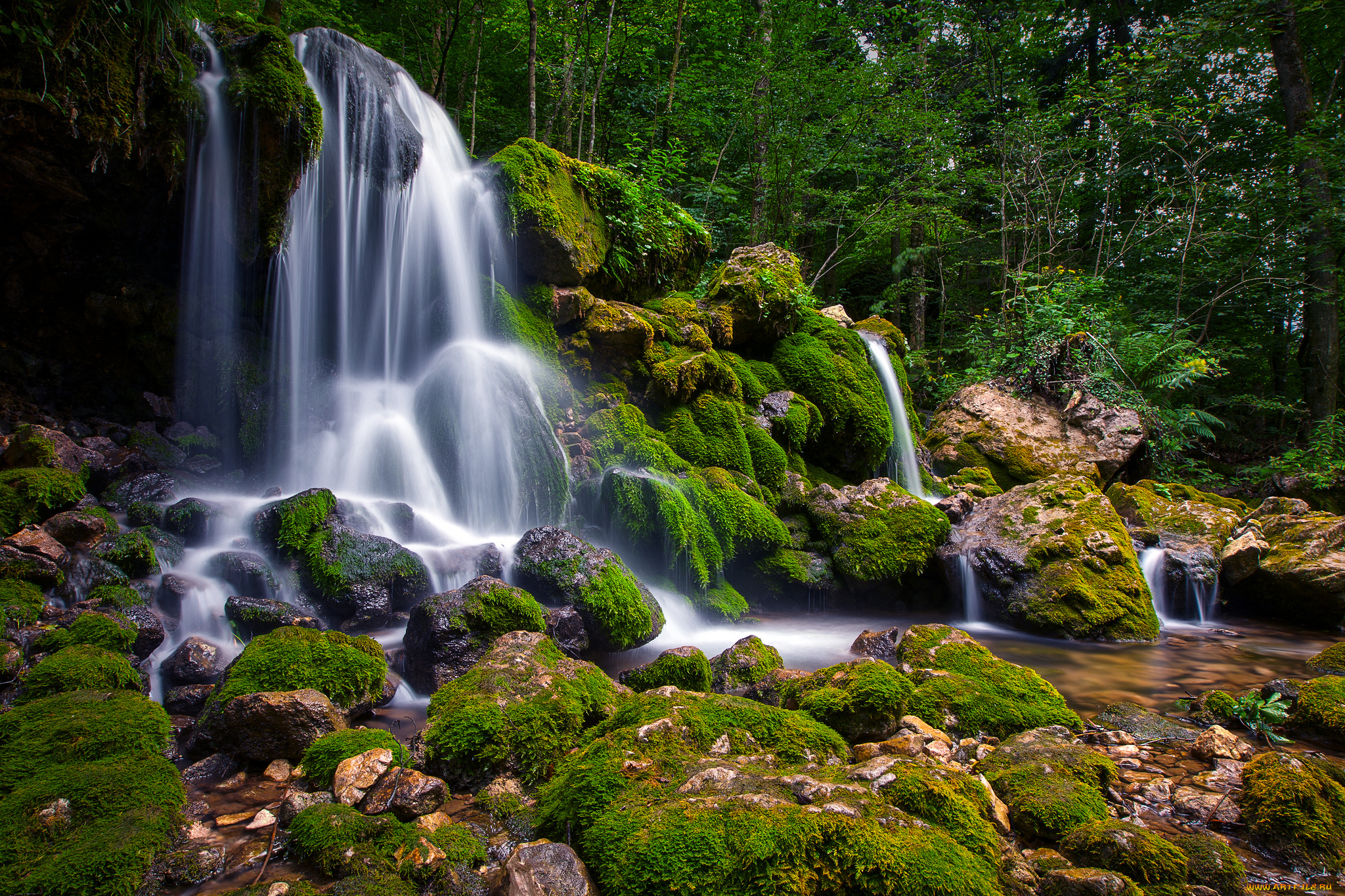 природа, водопады, простор