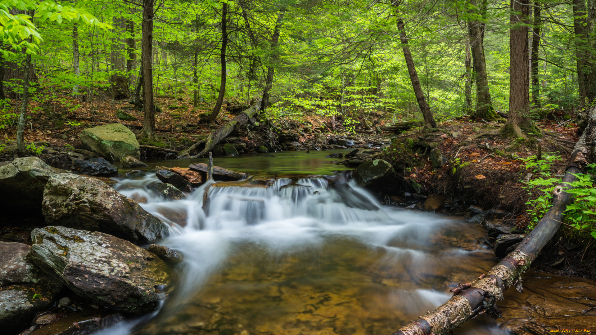 природа, водопады, водопад, река, камни