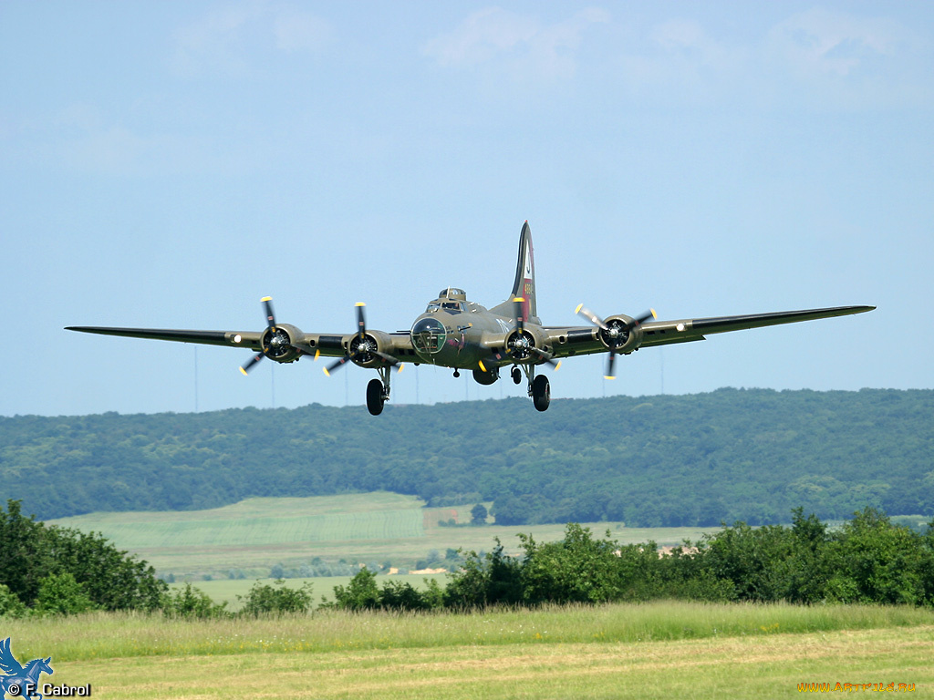 авиация, боевые, самолёты, boeing, b-17, flying, fortress