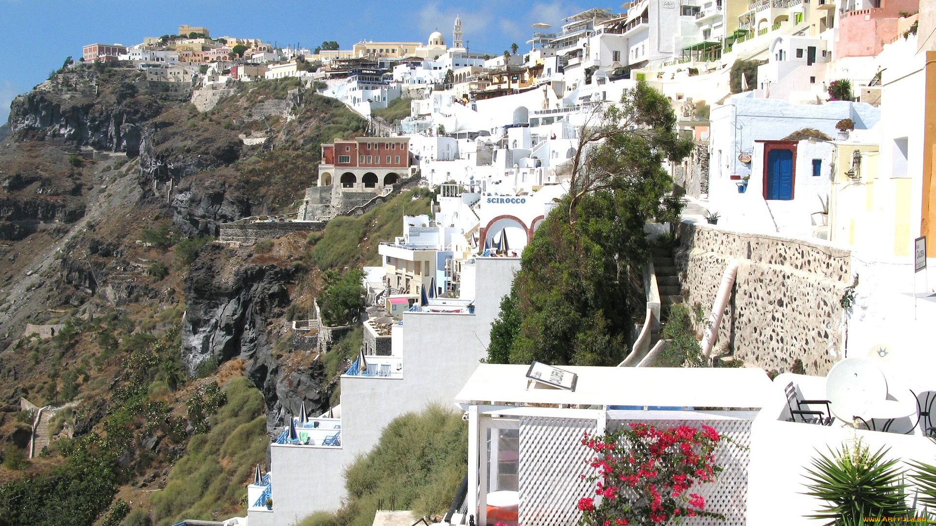 santorini, greece, города, санторини, греция